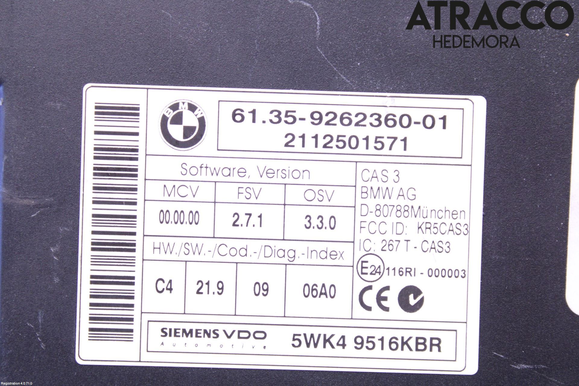 BMW X6 E71/E72   08-14 Styreenhet Klima