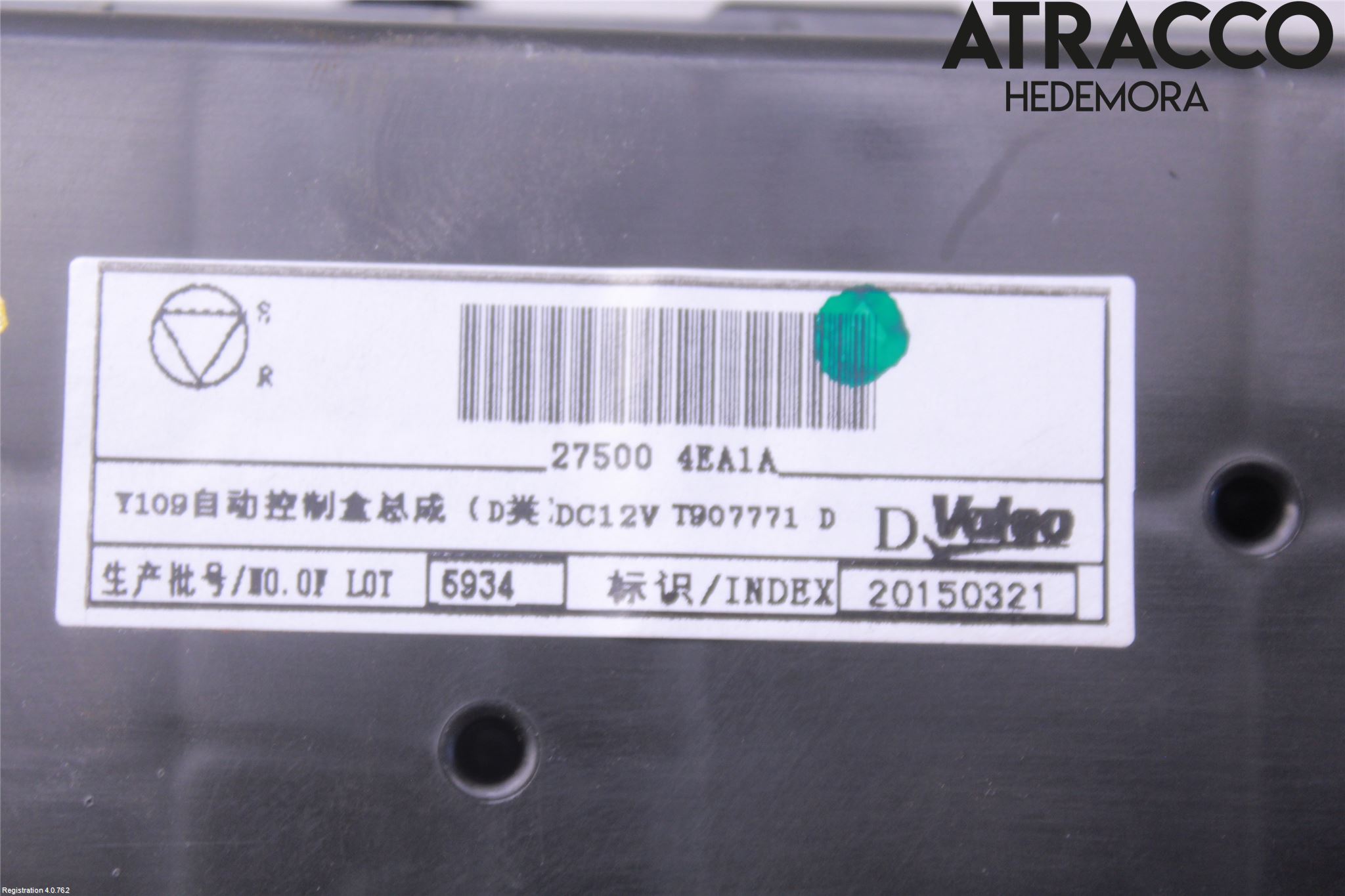 Nissan QASHQAI 14-17 Varme Ac Betjening-Display