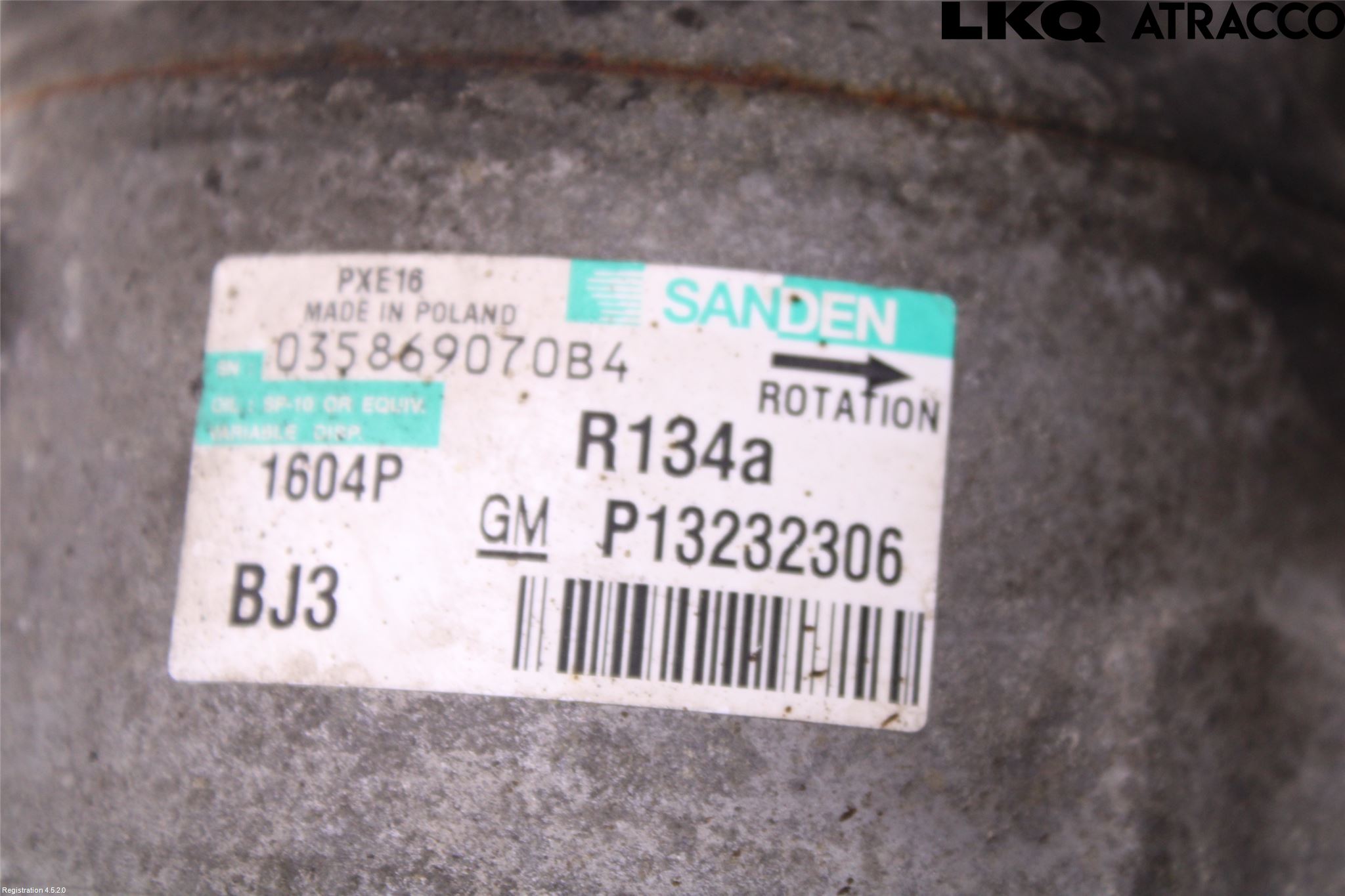 Saab 9-5 10-12 Varme Ac Kompressor