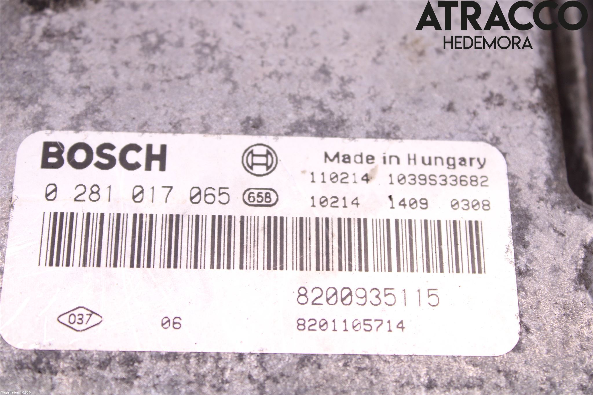 Opel VIVARO 01-14 Styreenhet Dieselpumpe