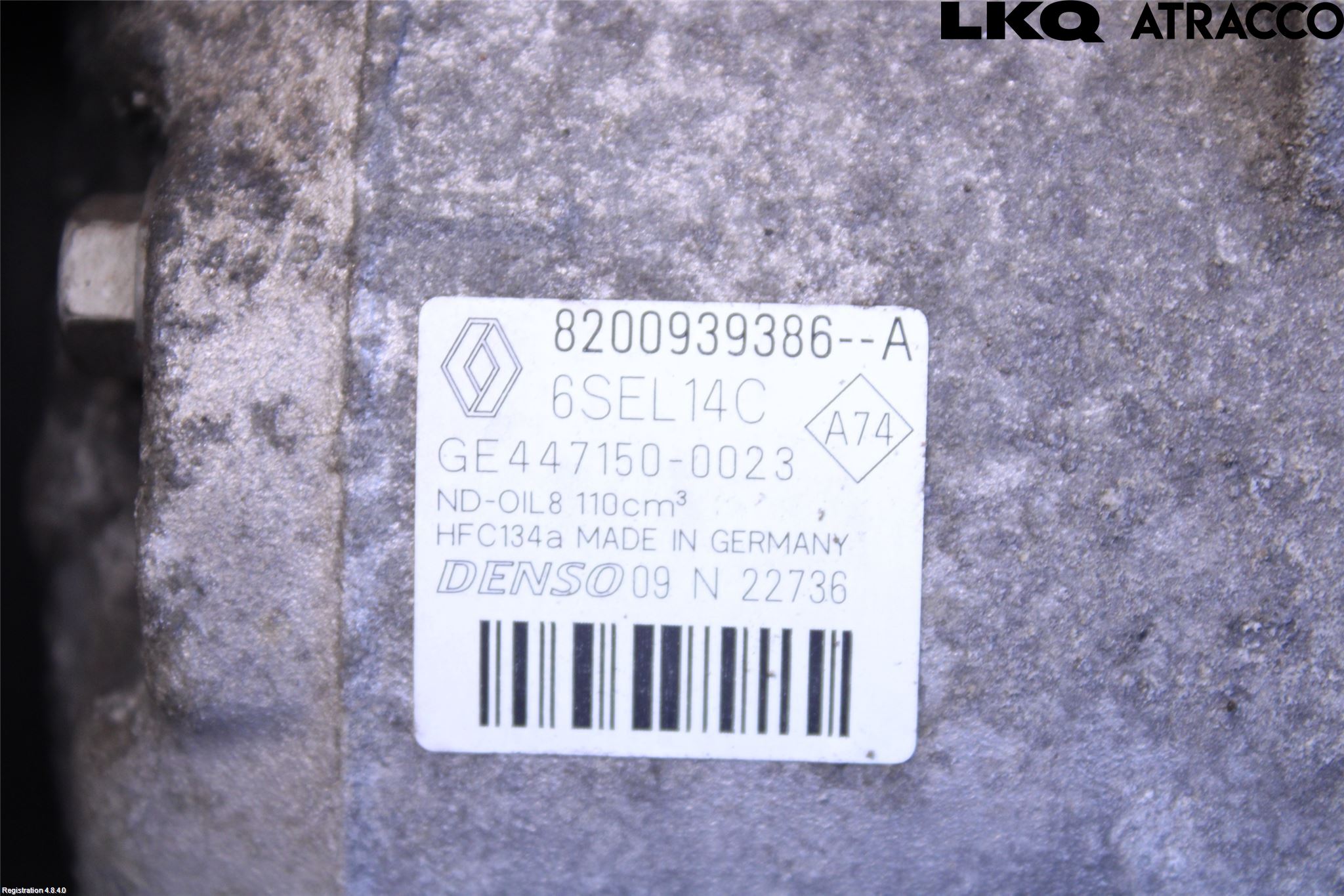 Renault MEGANE III 09-15 Varme Ac Kompressor
