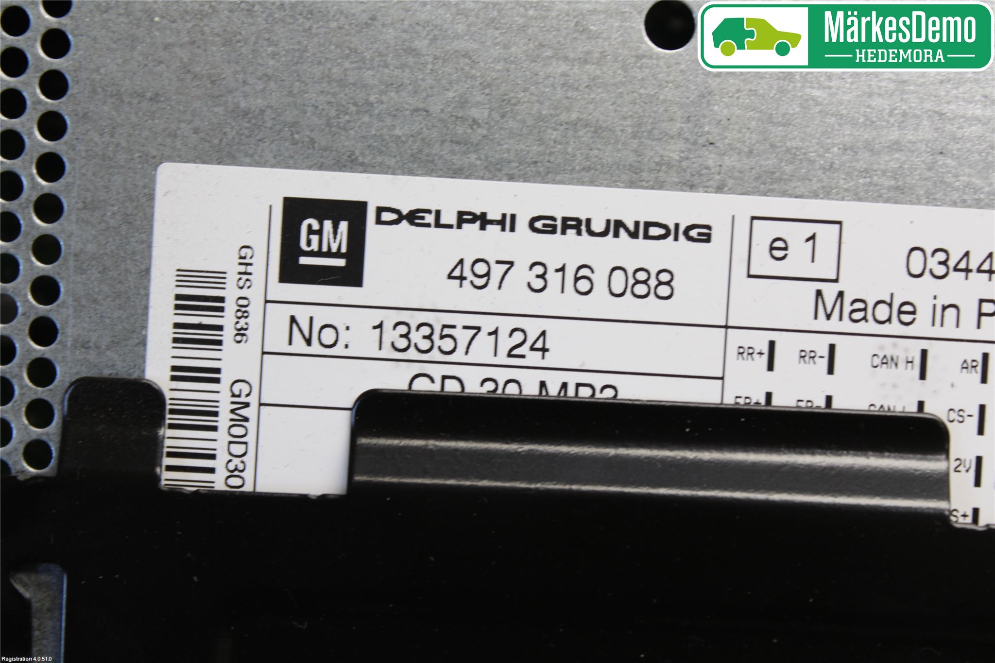 Opel CORSA D 07-14 Stereo Radio Med Cd