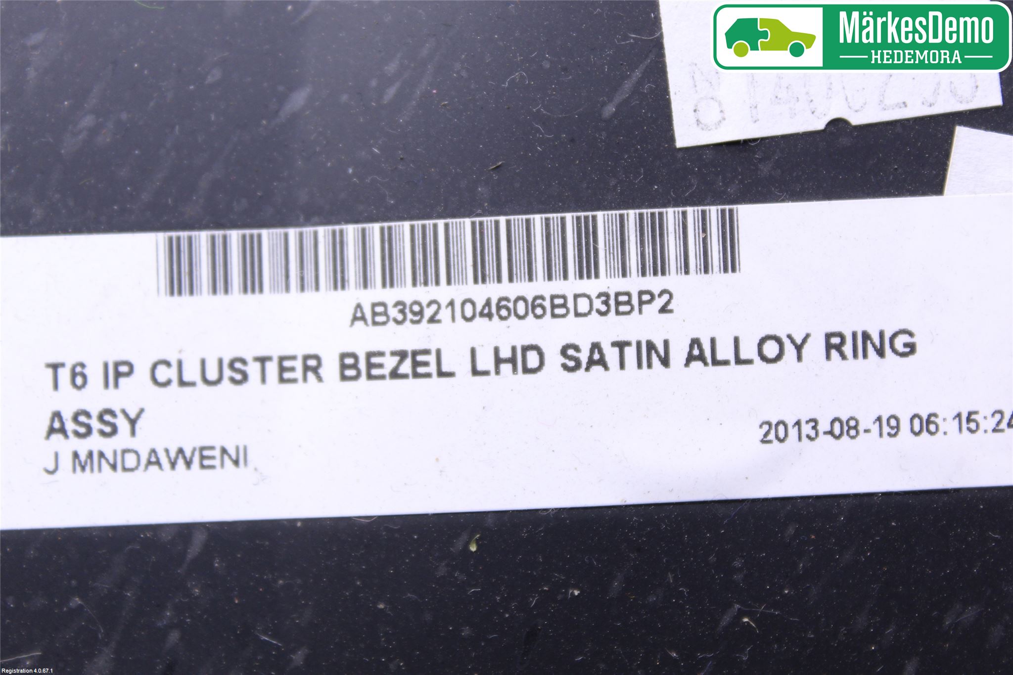 Ford RANGER EU 12-23 Instrument Ramme