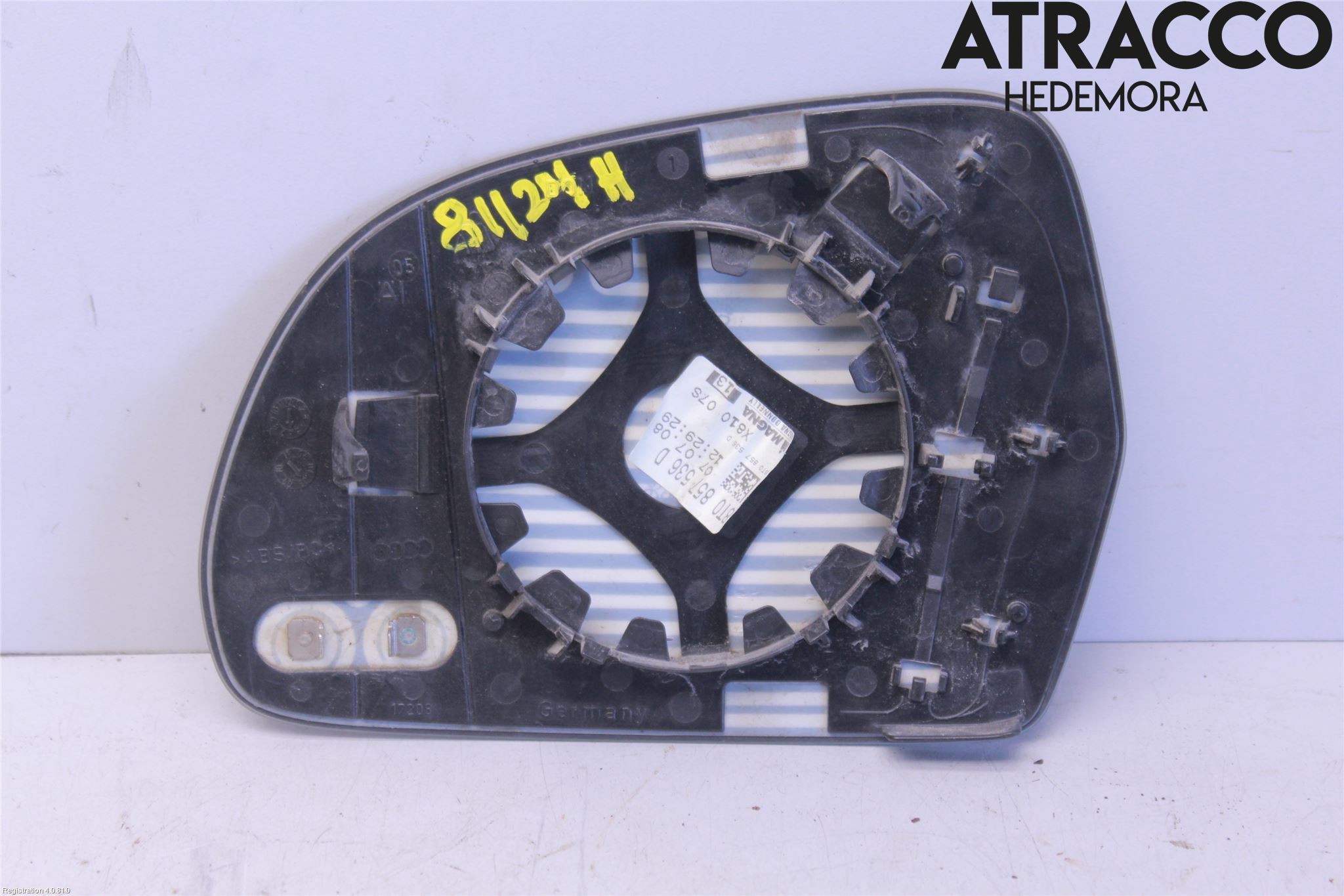 Audi A3/S3 05-13 Speil Glass H