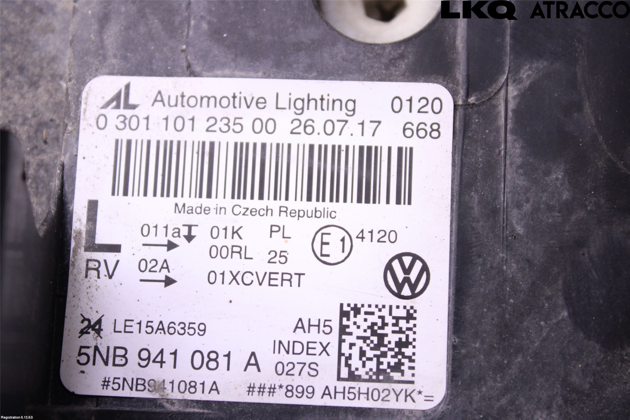 Volkswagen VW TIGUAN 16-24 Frontlykt Venstre