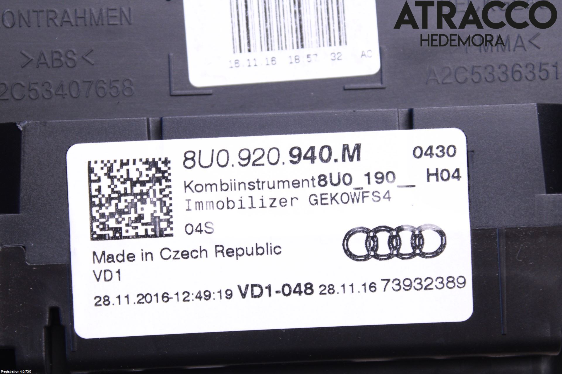 Audi Q3 8U 12-18 Instr Kombinert