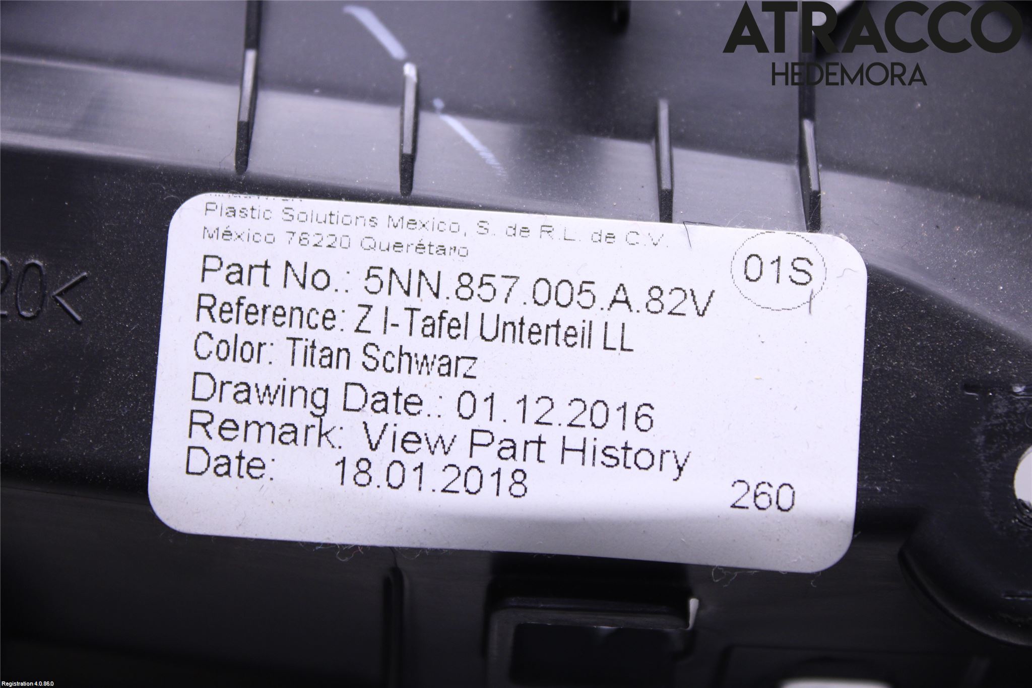 Volkswagen VW TIGUAN ALLSPACE 18- Innr Dashbord Sparkeplate