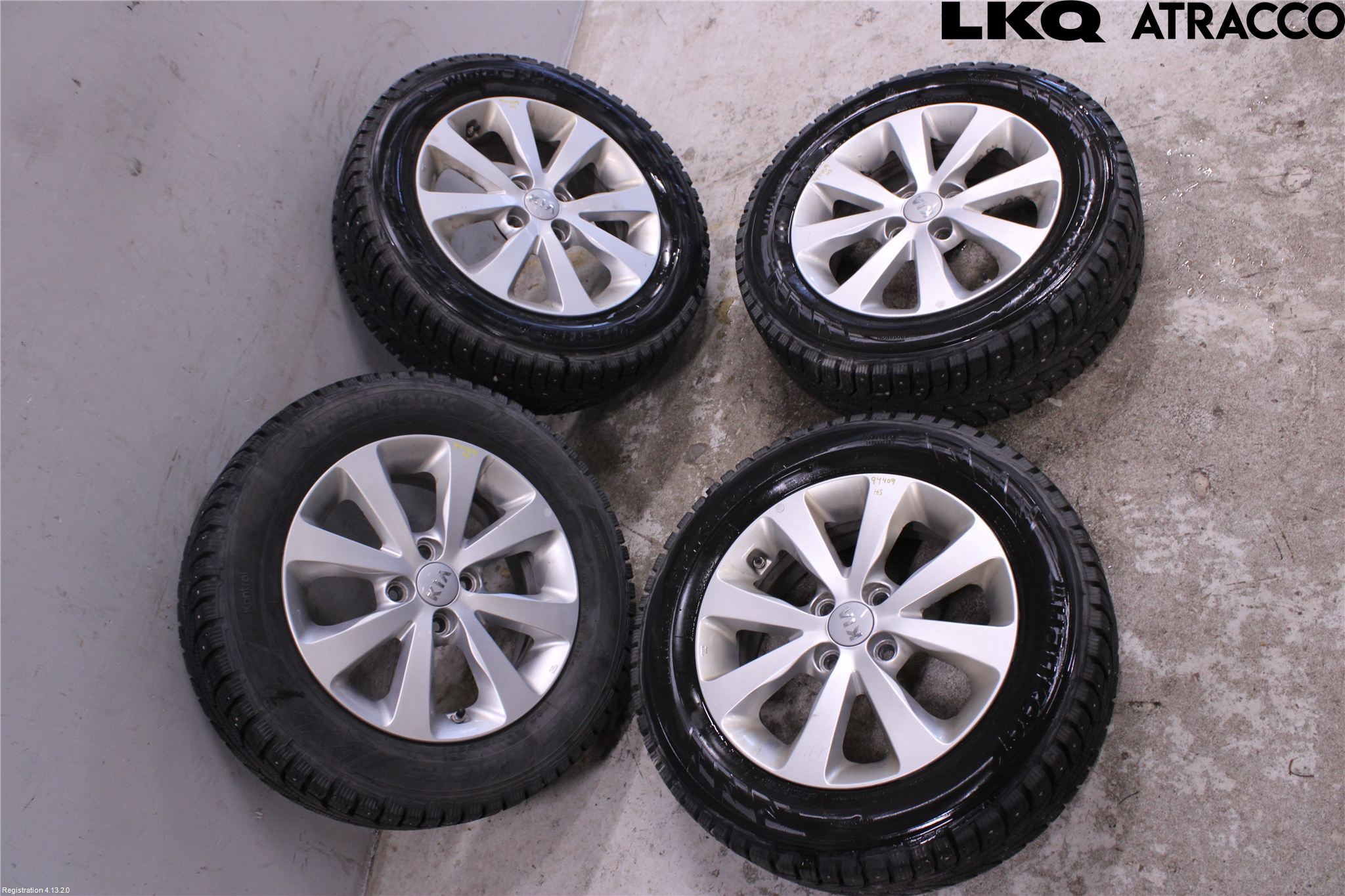 Kia RIO 12-16 Dekk Vinter På Alu Felg 4Stk