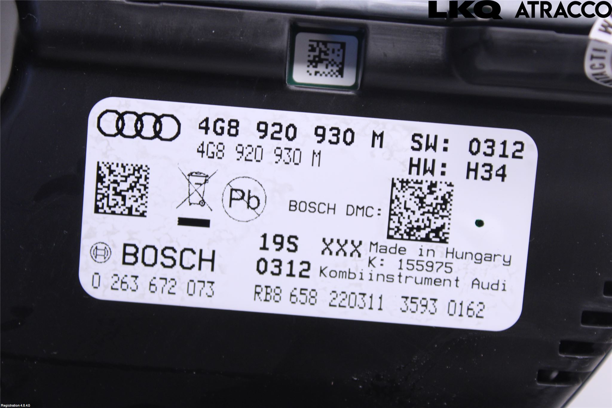 Audi A6/S6 4G 11-18 Instr Kombinert
