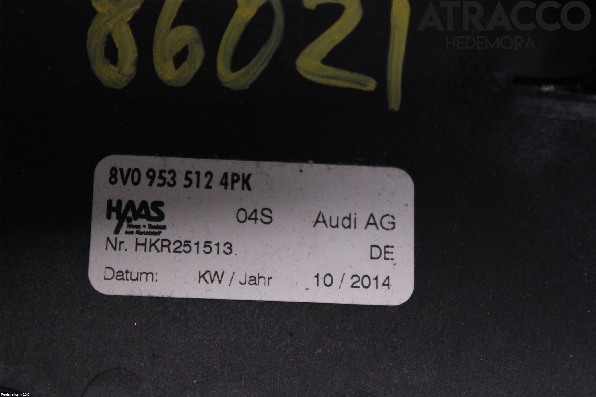 Audi A3/S3 8V 13-20 Rattdeksel - Deksler