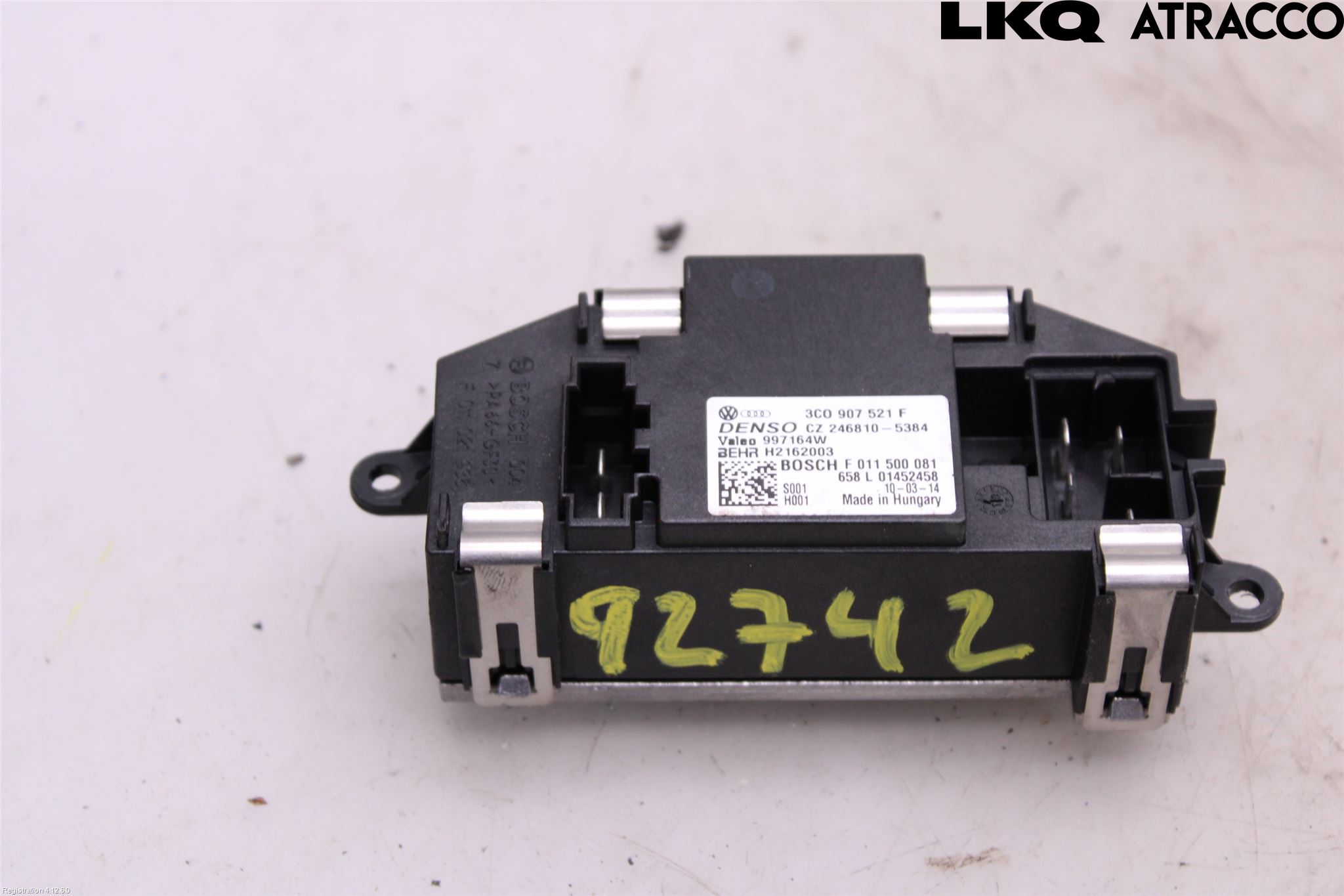 Skoda OCTAVIA (1Z) 05-13 Varmeapparat Viftemotstand