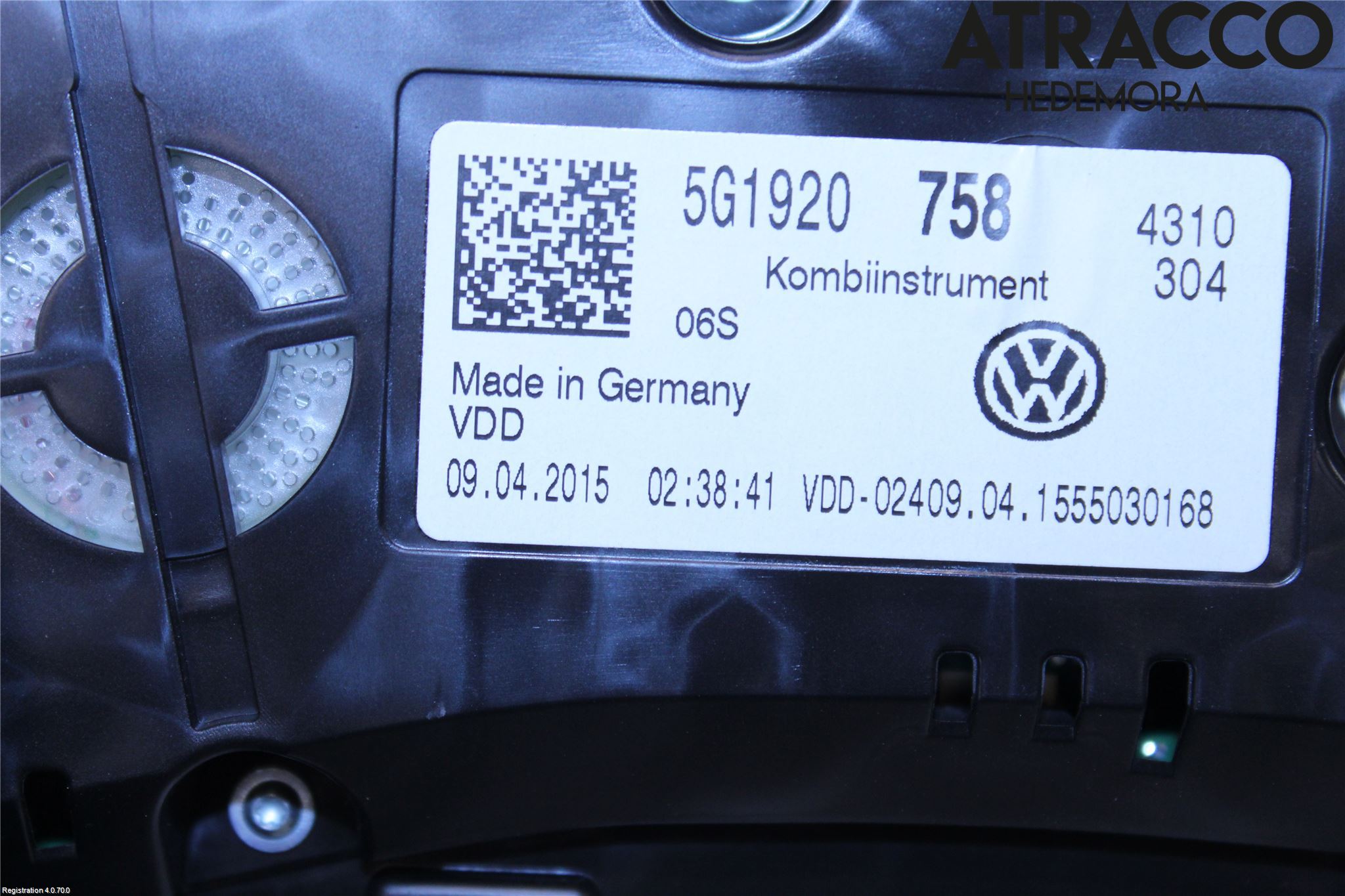 Volkswagen VW GOLF / E-GOLF VII 13-20 Instr Kombinert