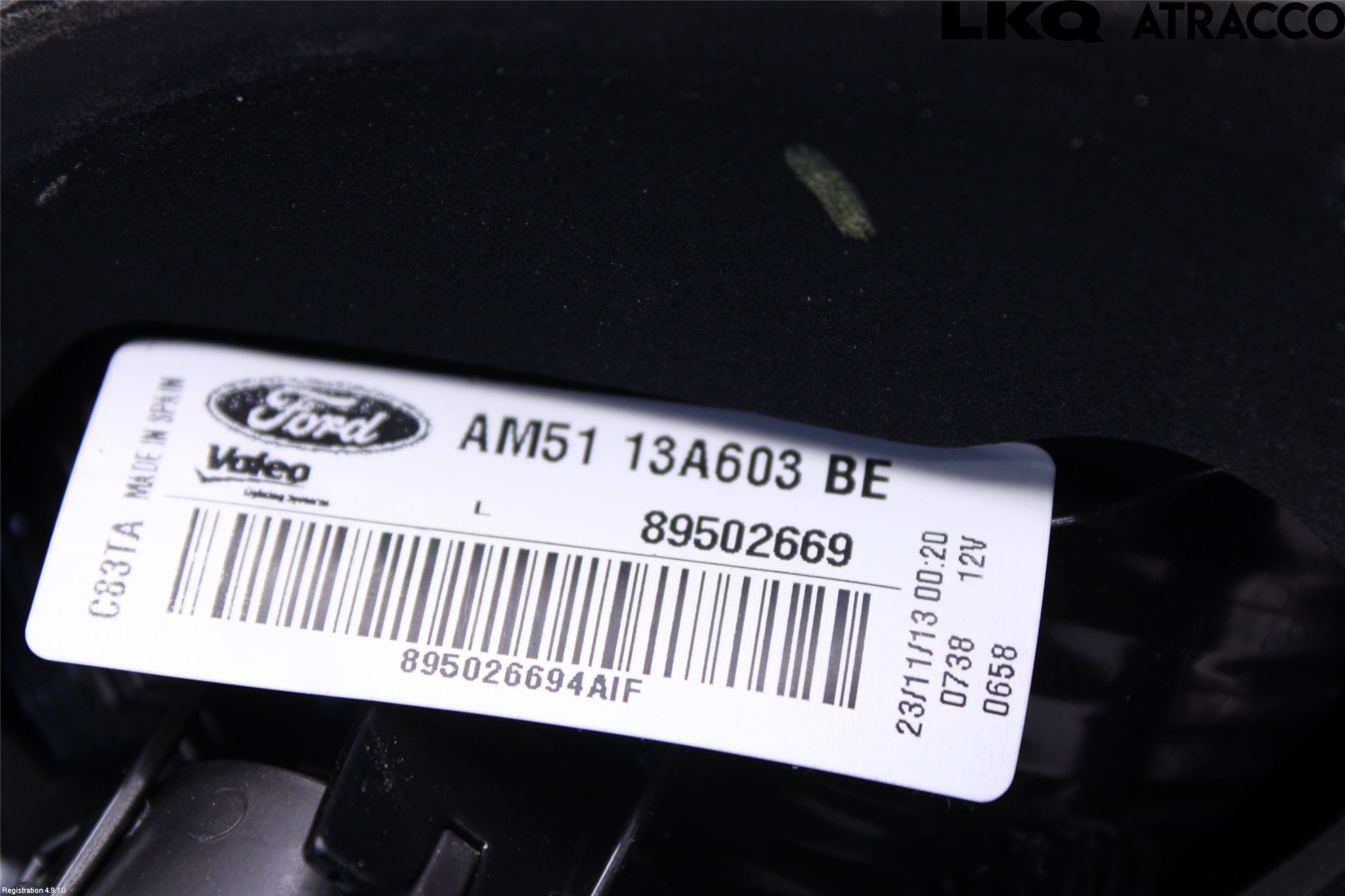 Ford C-MAX II  11-14 Baklykt Venstre  På Luke(Indre