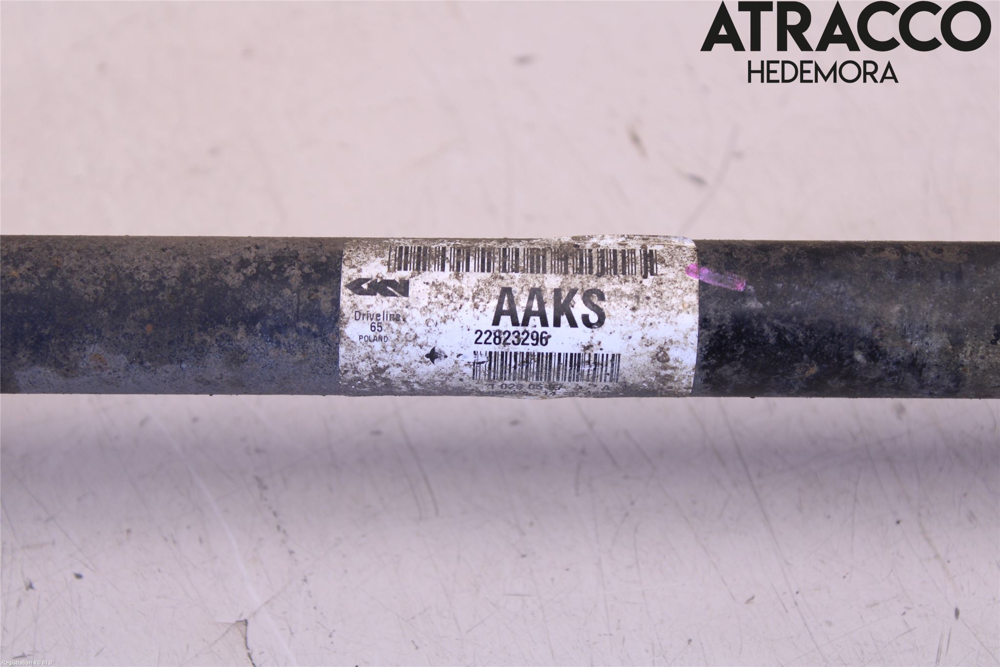 Opel INSIGNIA 09-16 Drivaksel Bak Kompl Venstre