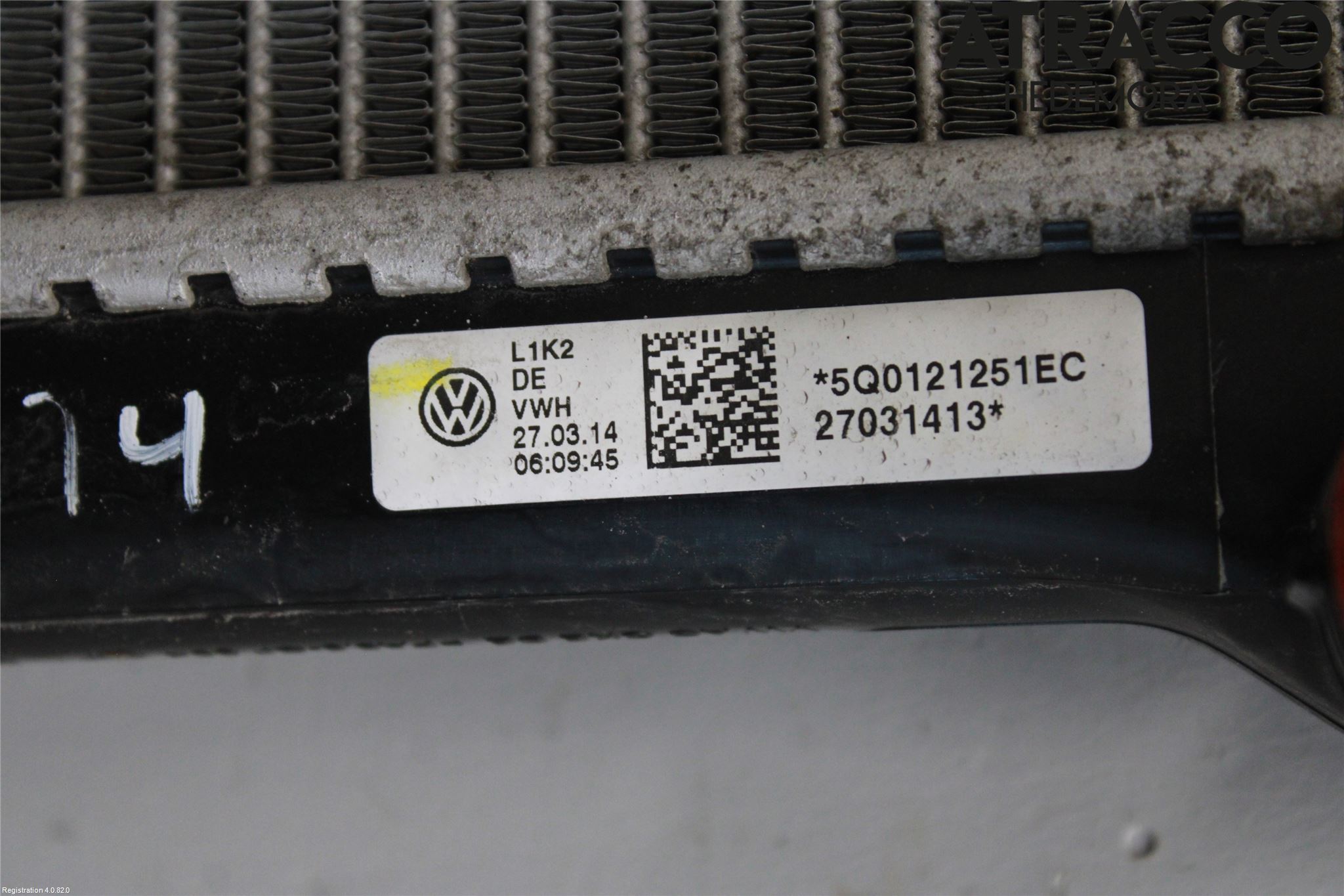 Volkswagen VW GOLF / E-GOLF VII 13-20 Radiator Manuell