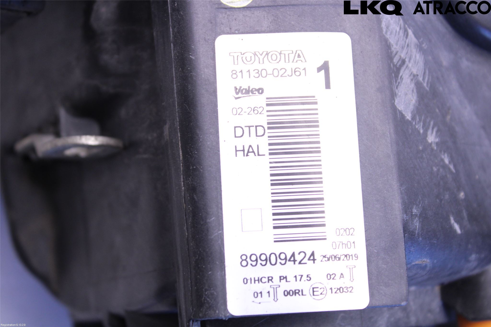 Toyota AURIS 13-19 Frontlykt Høyre