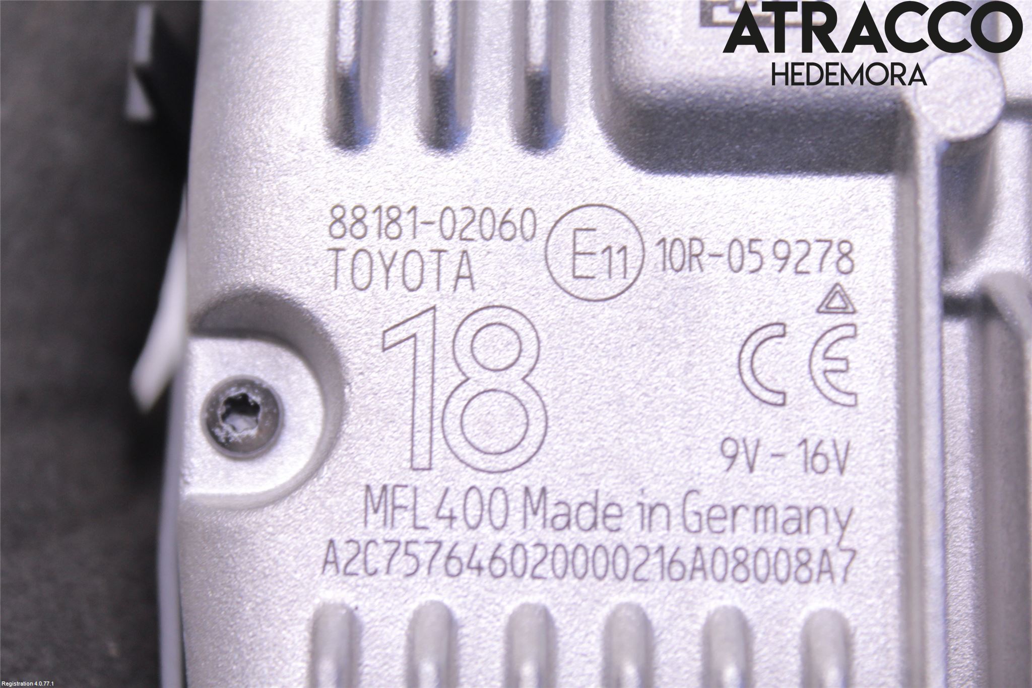 Toyota AURIS 13-19 Sensor Kollisjonsbeskyttelse