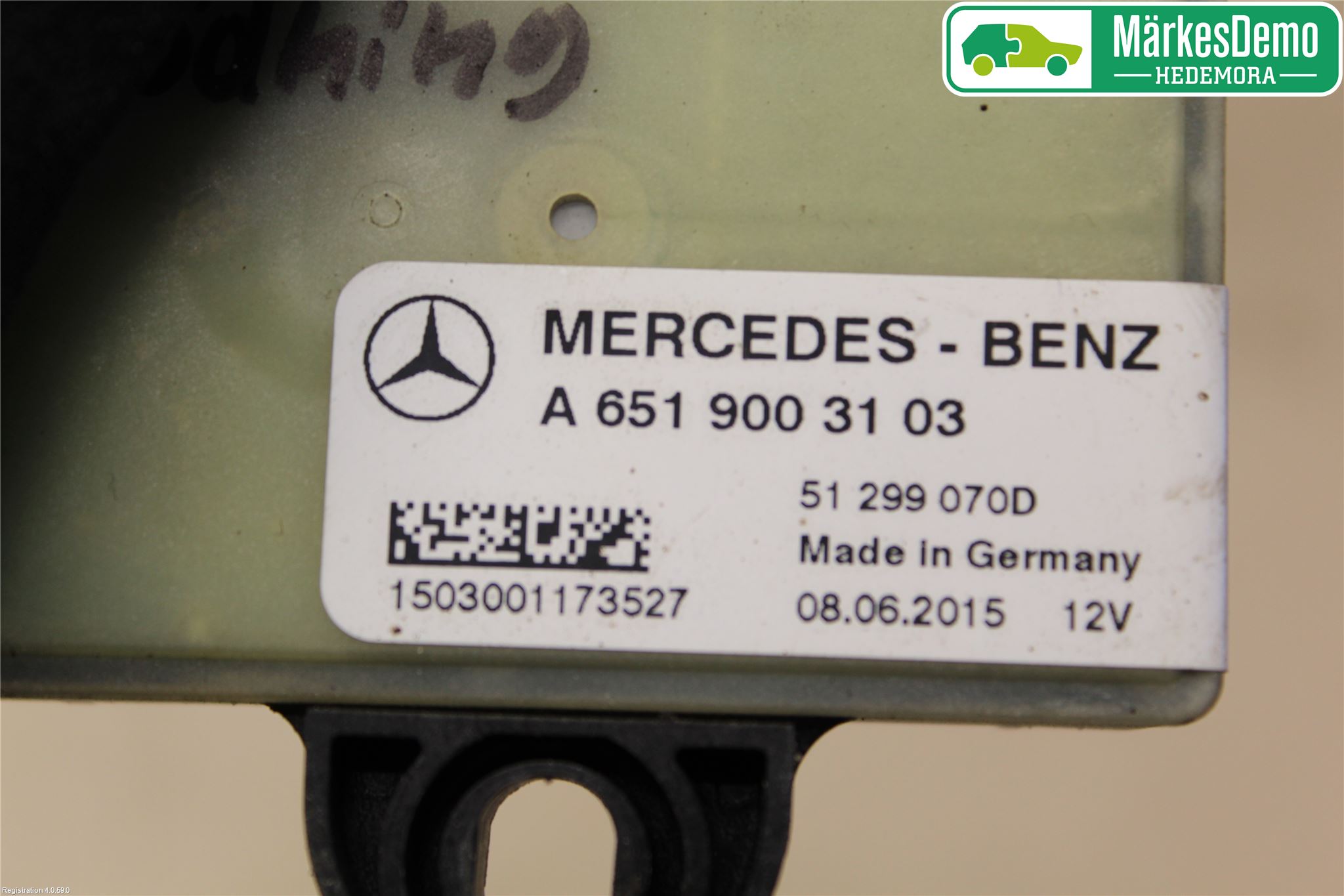 Mercedes-Benz MB E-KLASS (W212) 09-16 Rele Gløding Diesel
