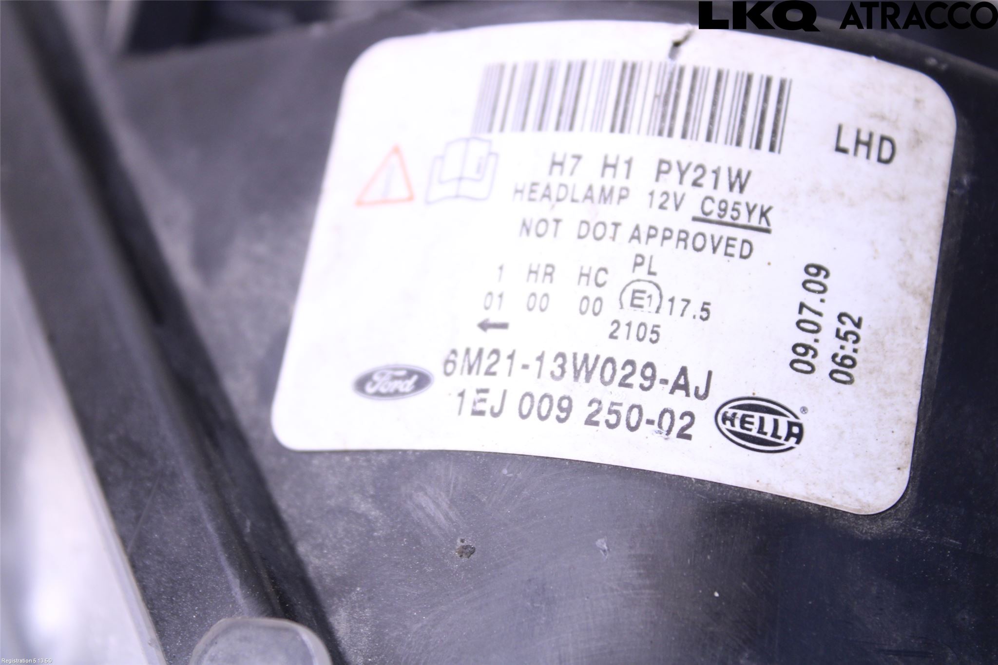 Ford S-MAX 06-15 Frontlykt Høyre