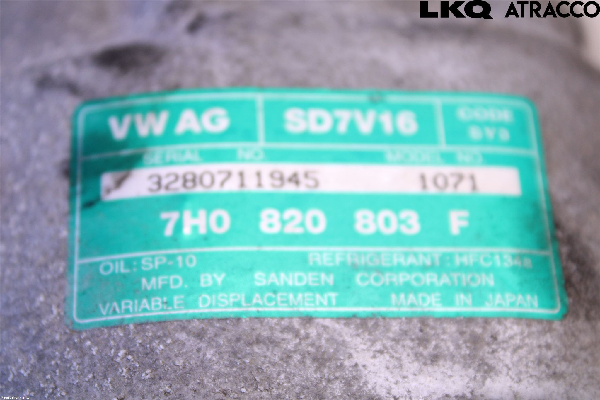 Volkswagen VW CADDY      04-10 Varme Ac Kompressor