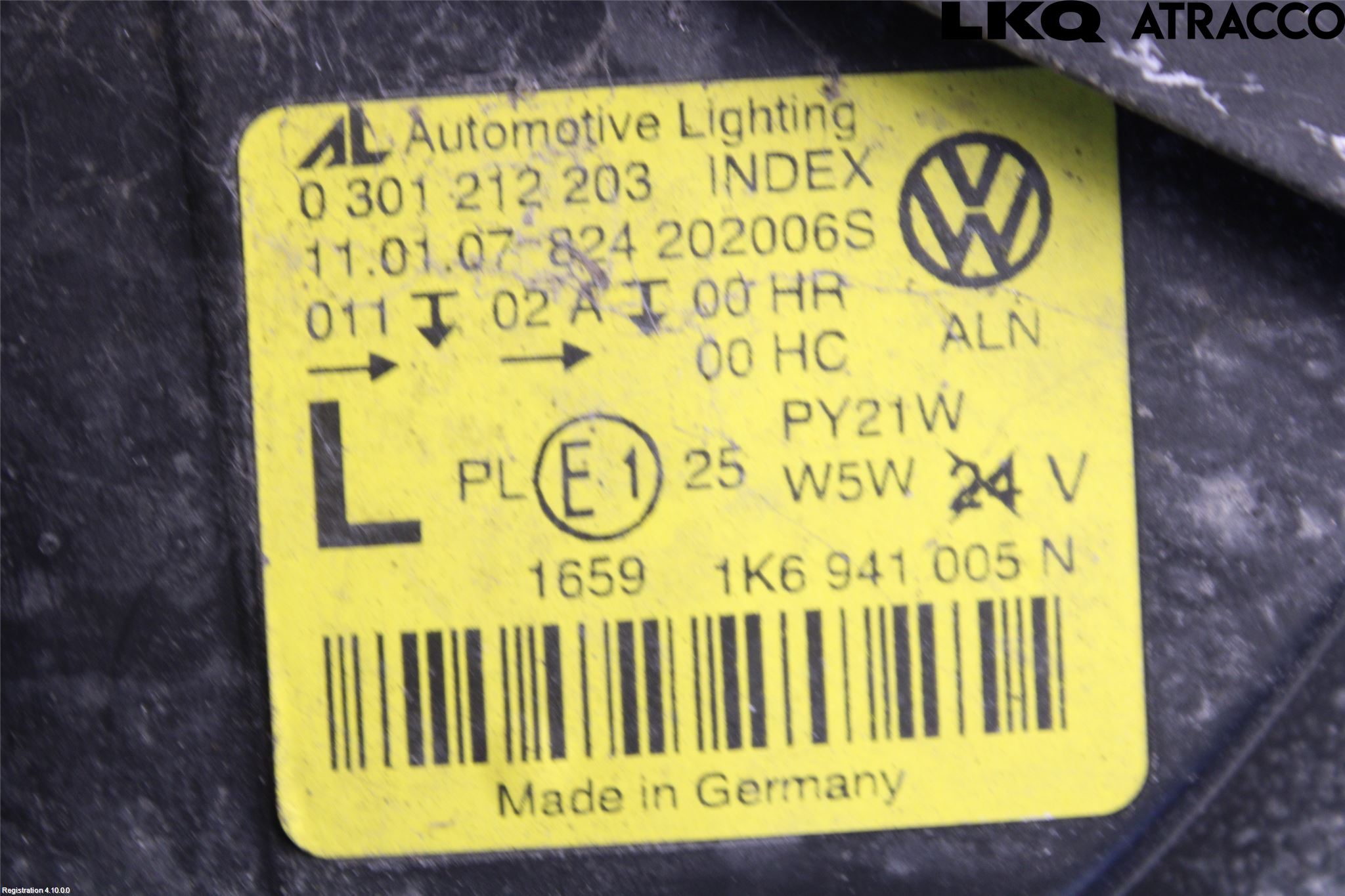 Volkswagen VW GOLF V 04-09 Frontlykt Venstre