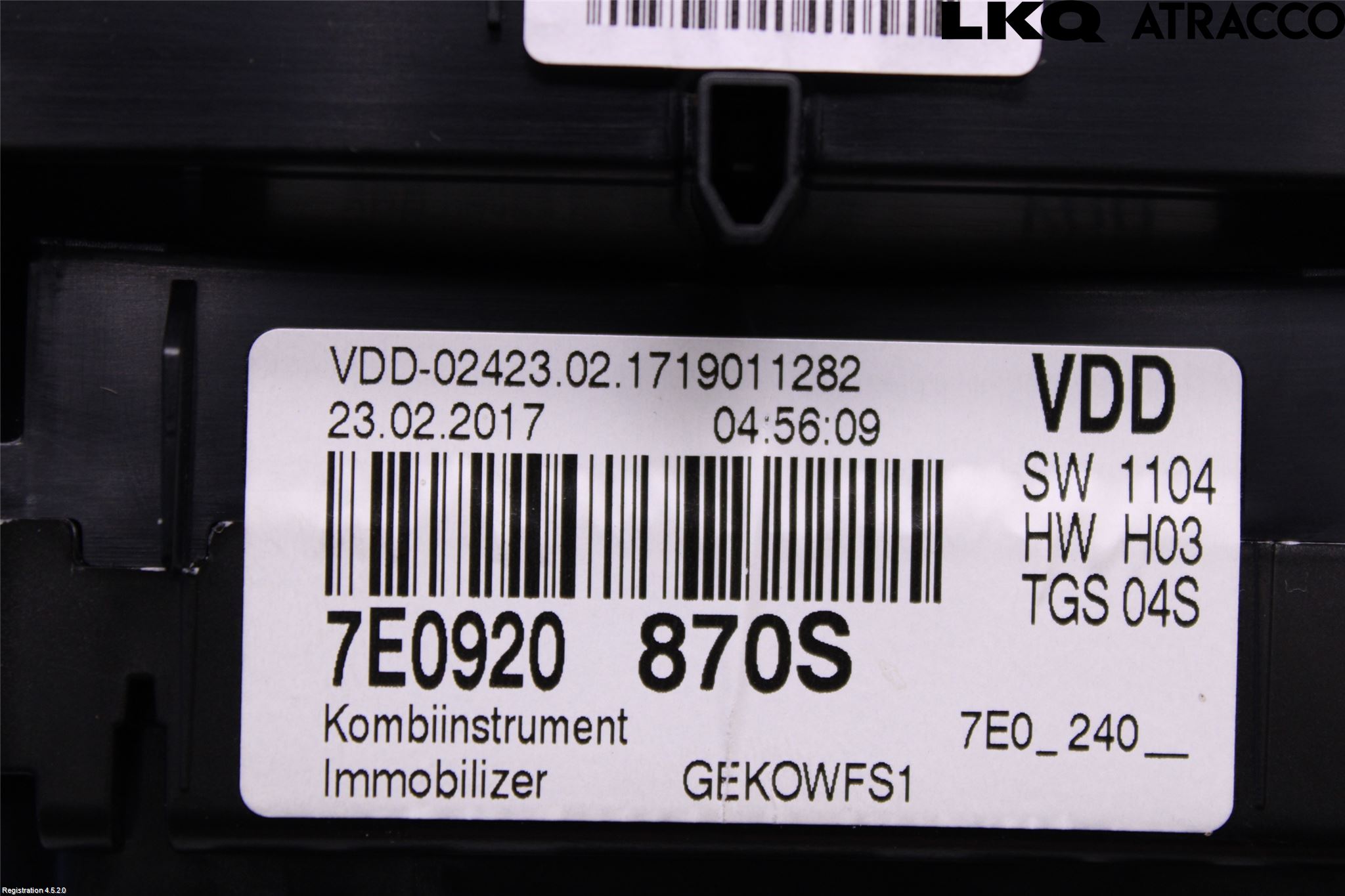 Volkswagen VW TRANSP/CARAVELLE (T6) 16-22 Instr Kombinert