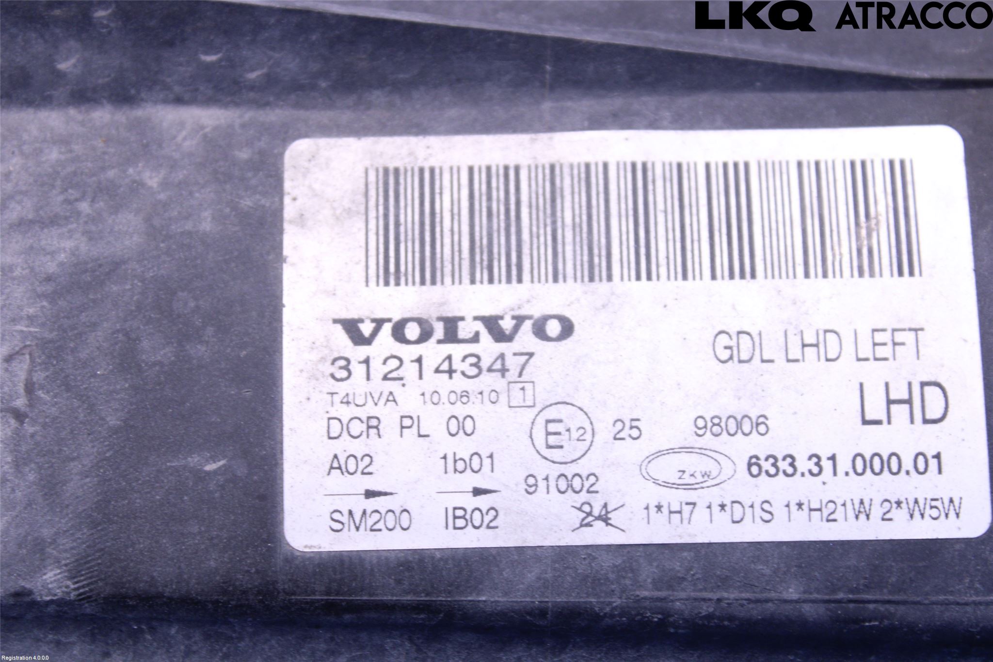 Volvo V70 08-13 Frontlykt Venstre