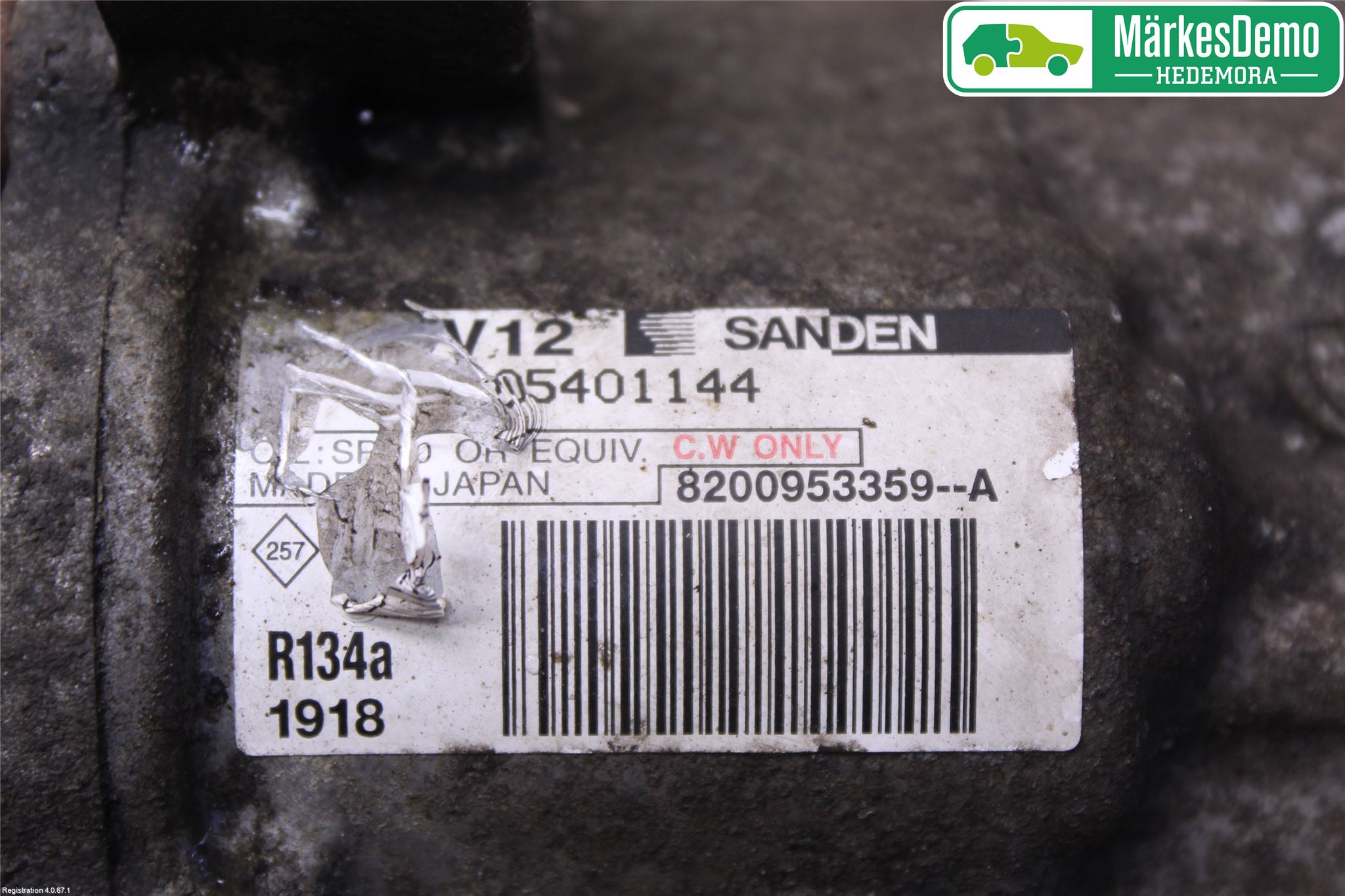 Renault KANGOO II 08-14 Varme Ac Kompressor