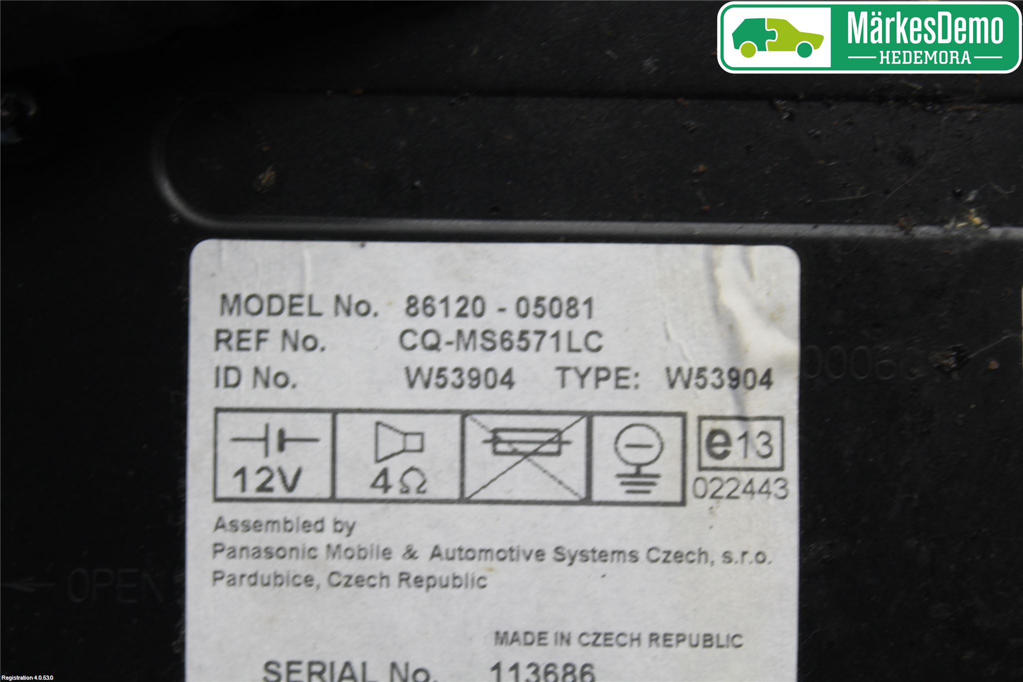 Toyota AVENSIS 03-06 Stereo Radio Med Cd