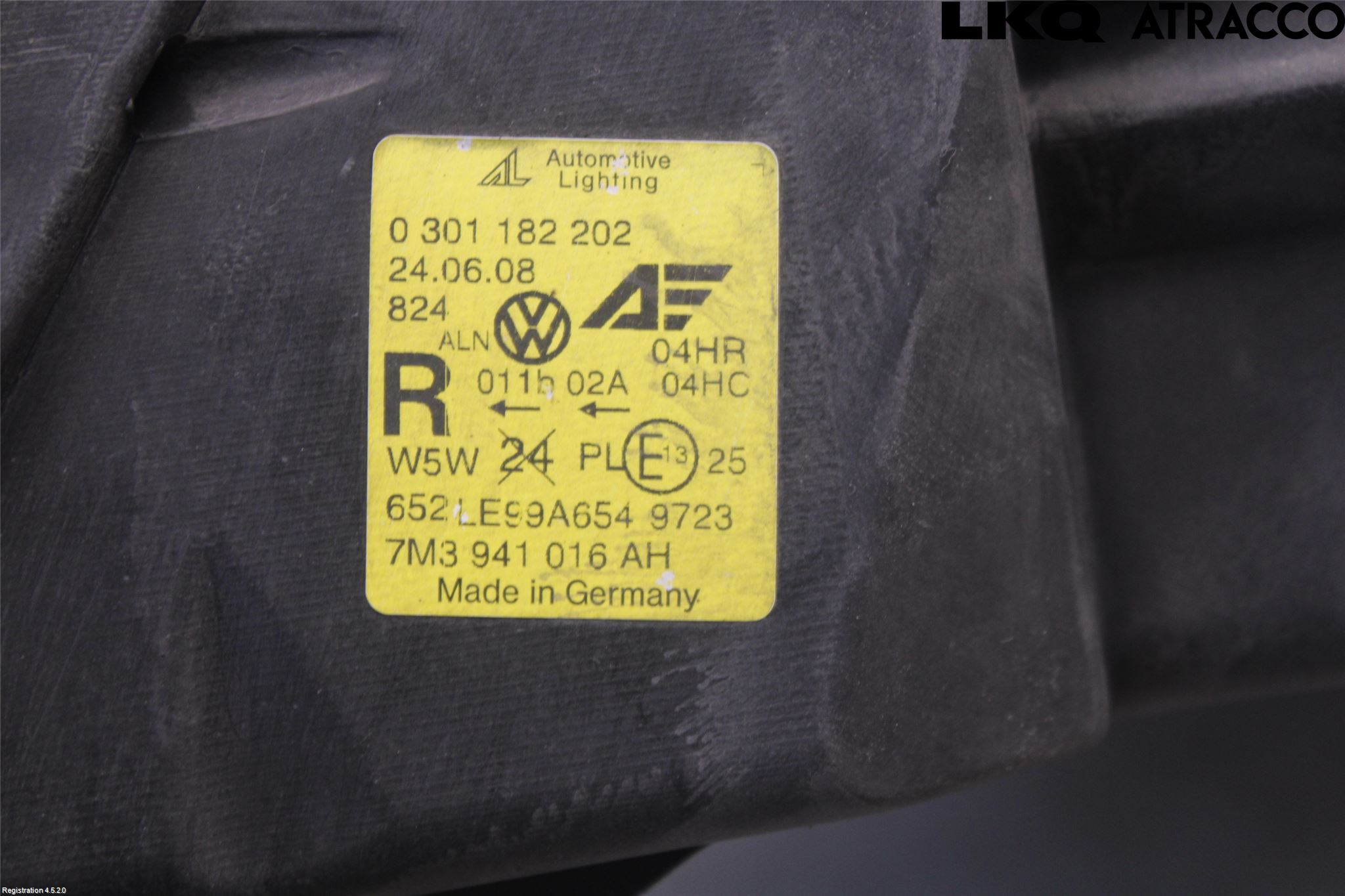 Volkswagen VW SHARAN      01-10 Frontlykt Høyre