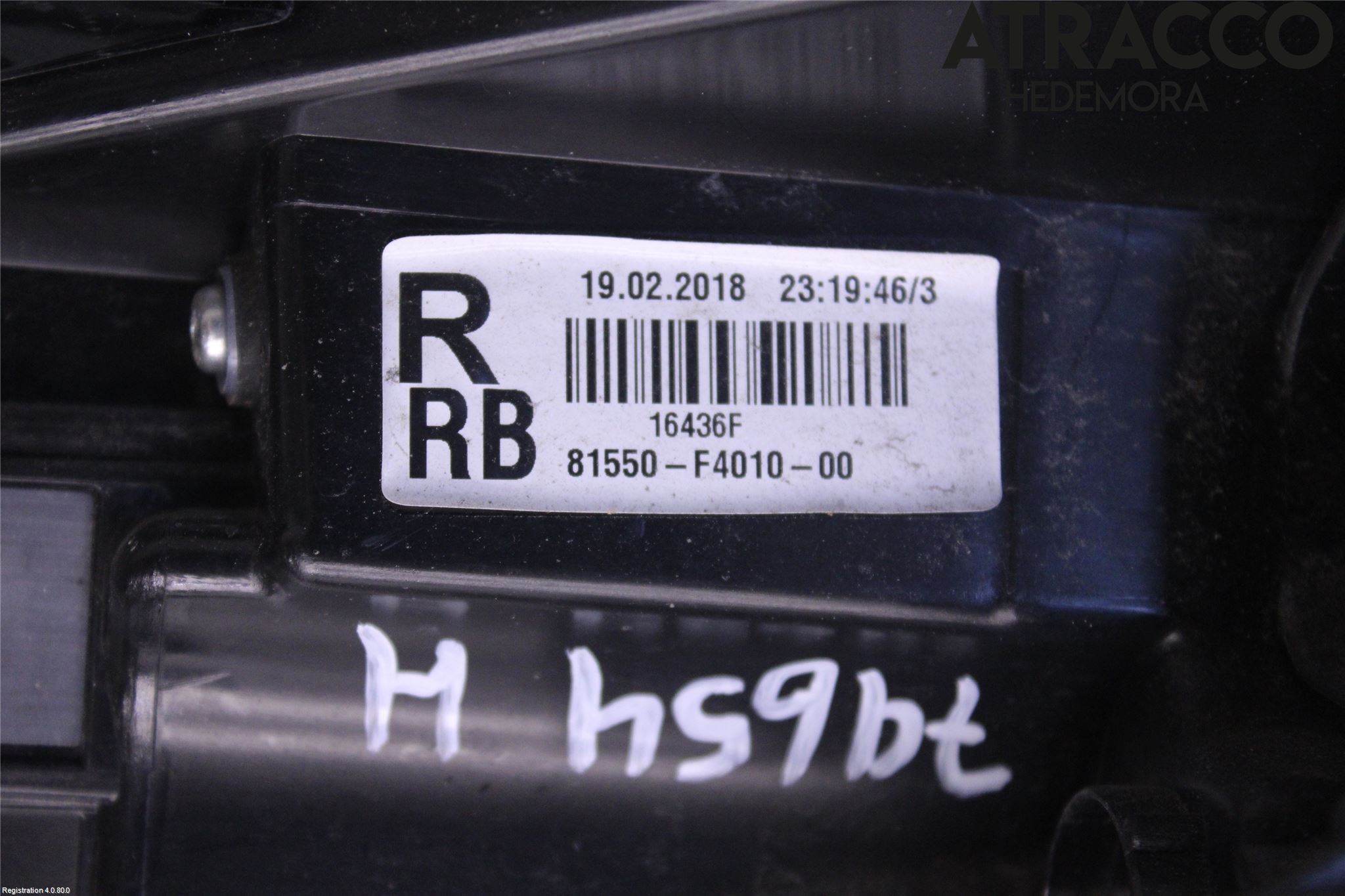 Toyota C-HR 16-23 Baklykt Høyre