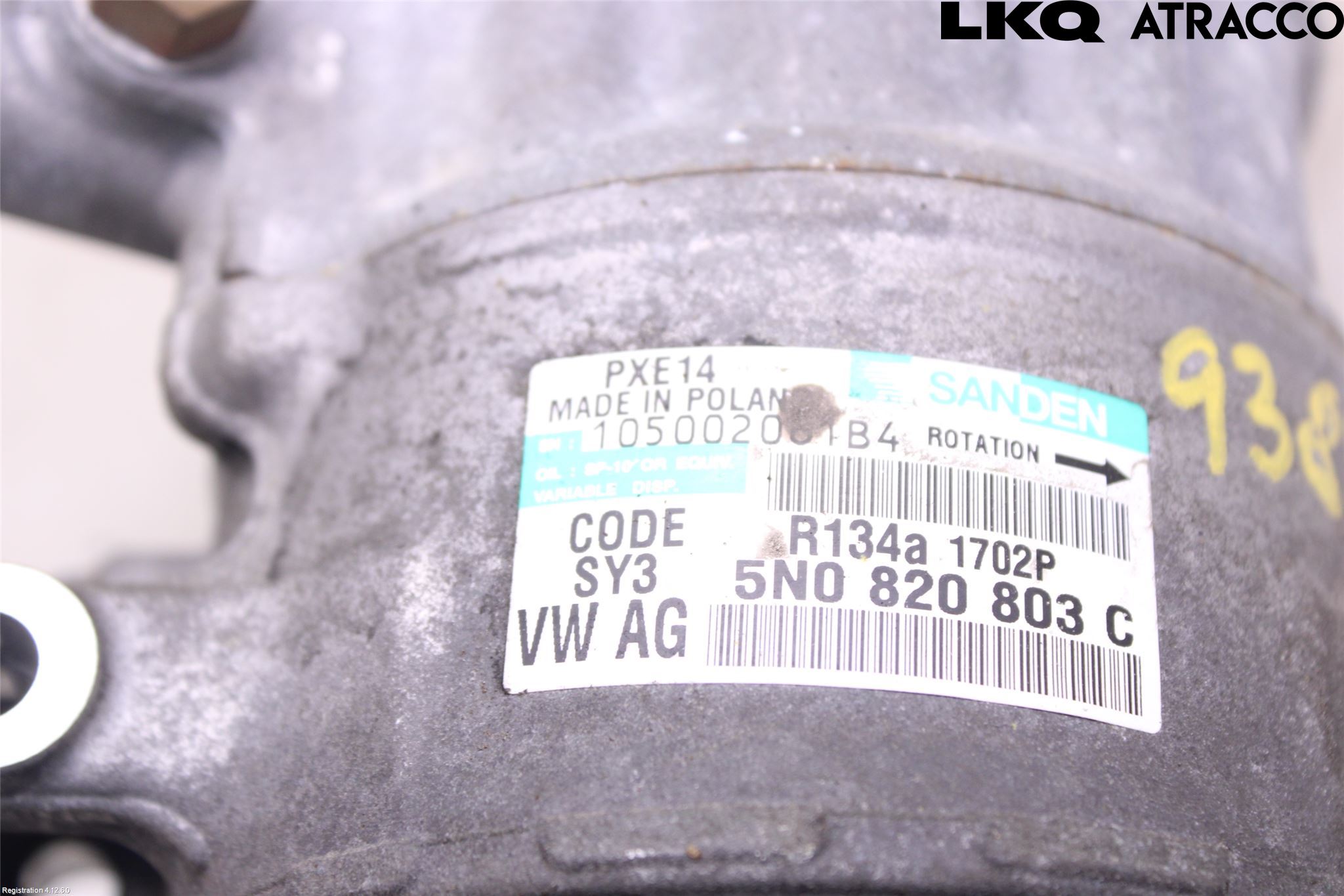 Audi A3/S3 05-13 Varme Ac Kompressor