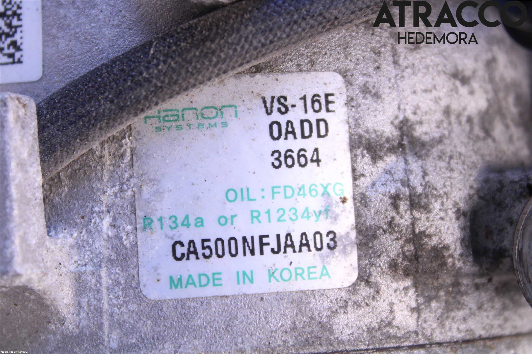 Kia SPORTAGE (QL) 16-21 Varme Ac Kompressor
