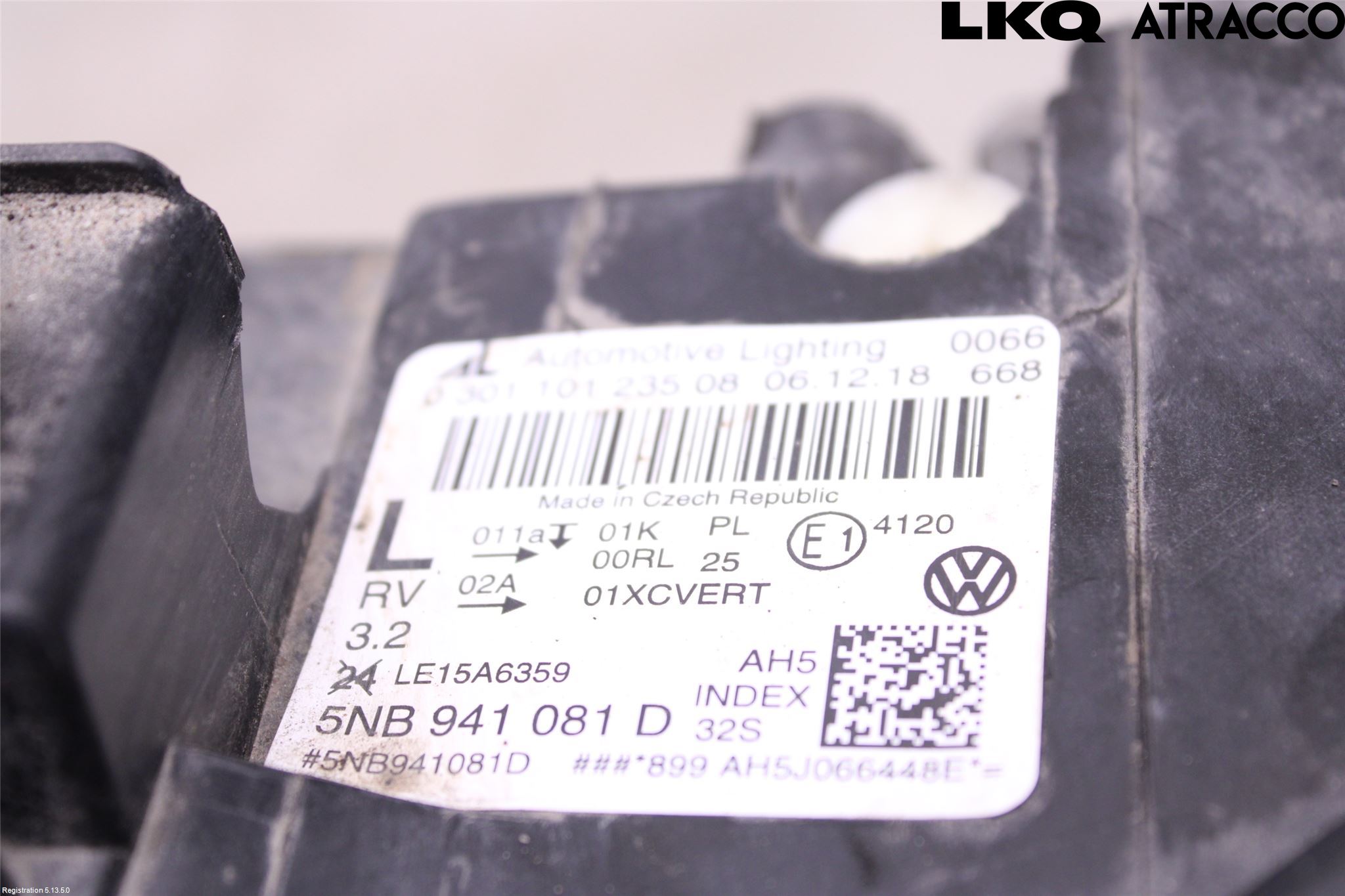 Volkswagen VW TIGUAN 16-24 Frontlykt Venstre