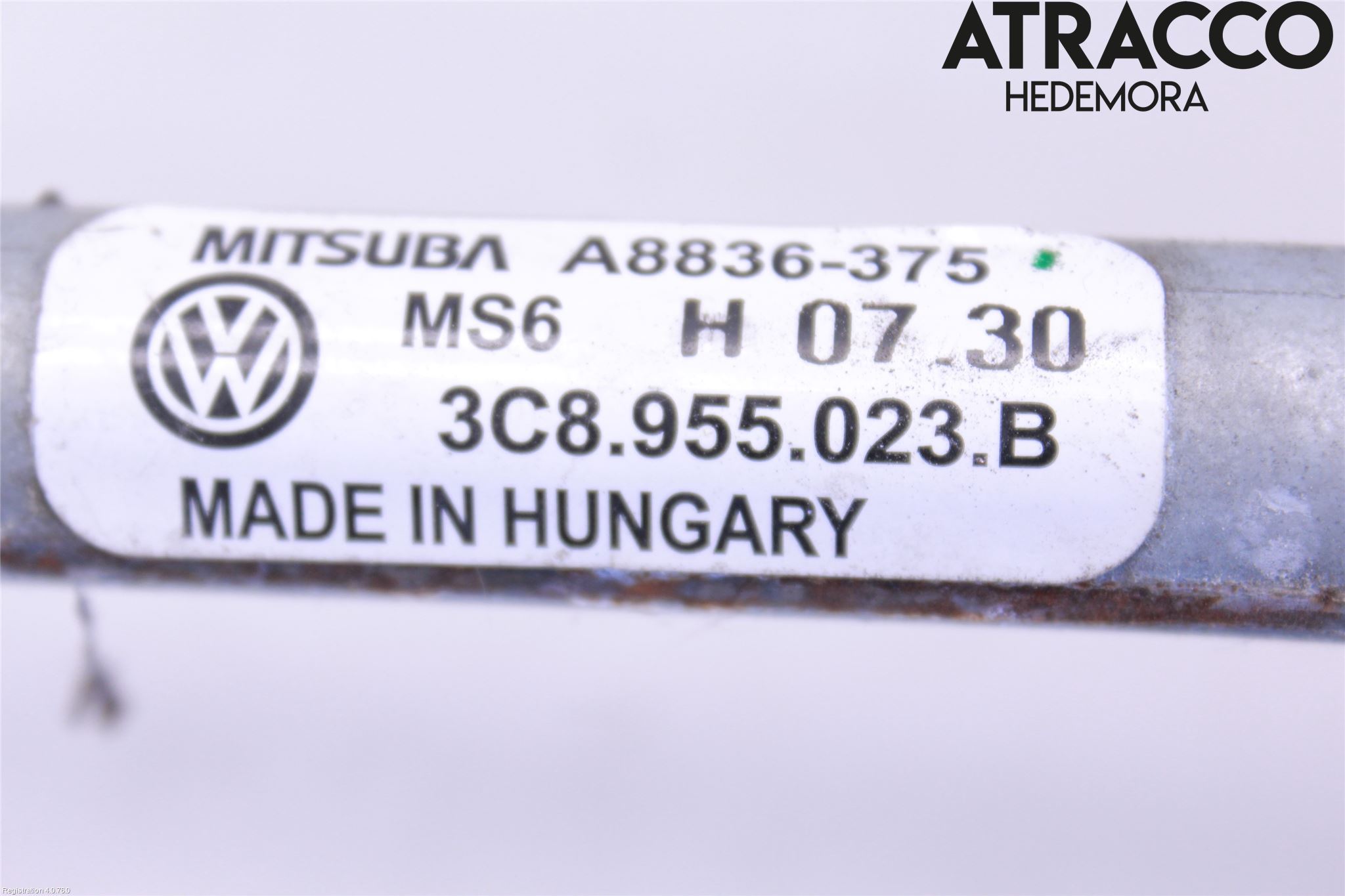 Volkswagen VW PASSAT CC 08-16 Viskeroverføring Frontrute