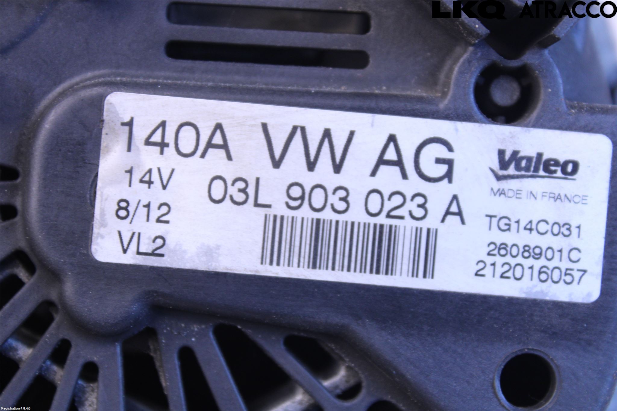 Volkswagen VW GOLF VI 09-13 Dynamo