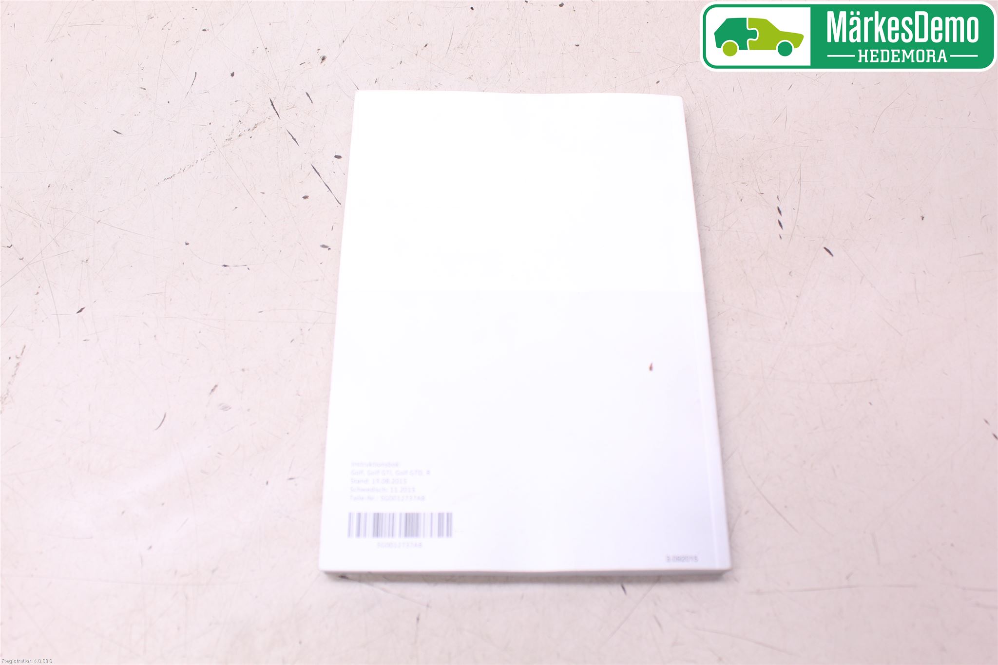 Volkswagen VW GOLF / E-GOLF VII 13-20 Instruksjonsbok