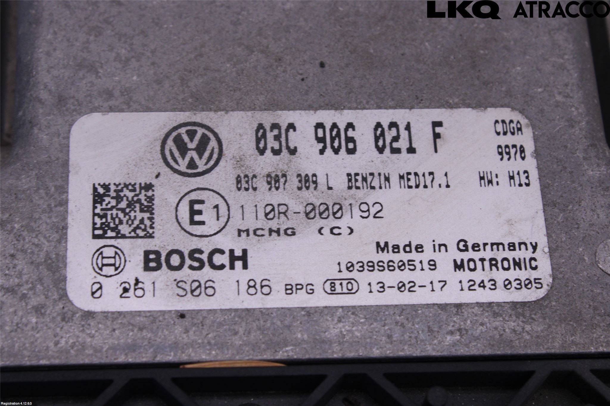 Volkswagen VW TOURAN 10-15 Styreenhet Innsprøytning
