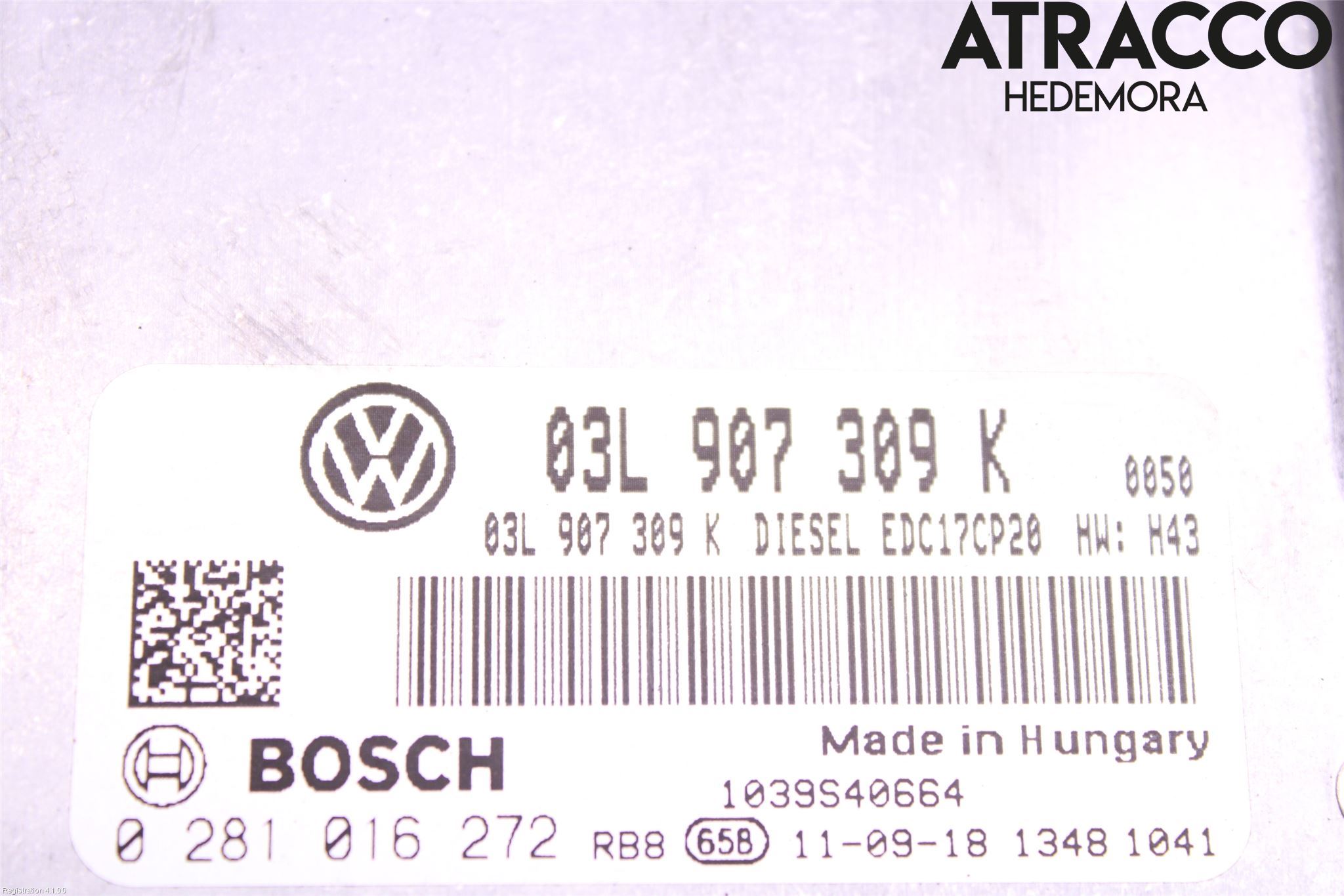 Volkswagen VW TRANSP/CARAVELLE (T5) 04-15 Styreenhet Dieselpumpe