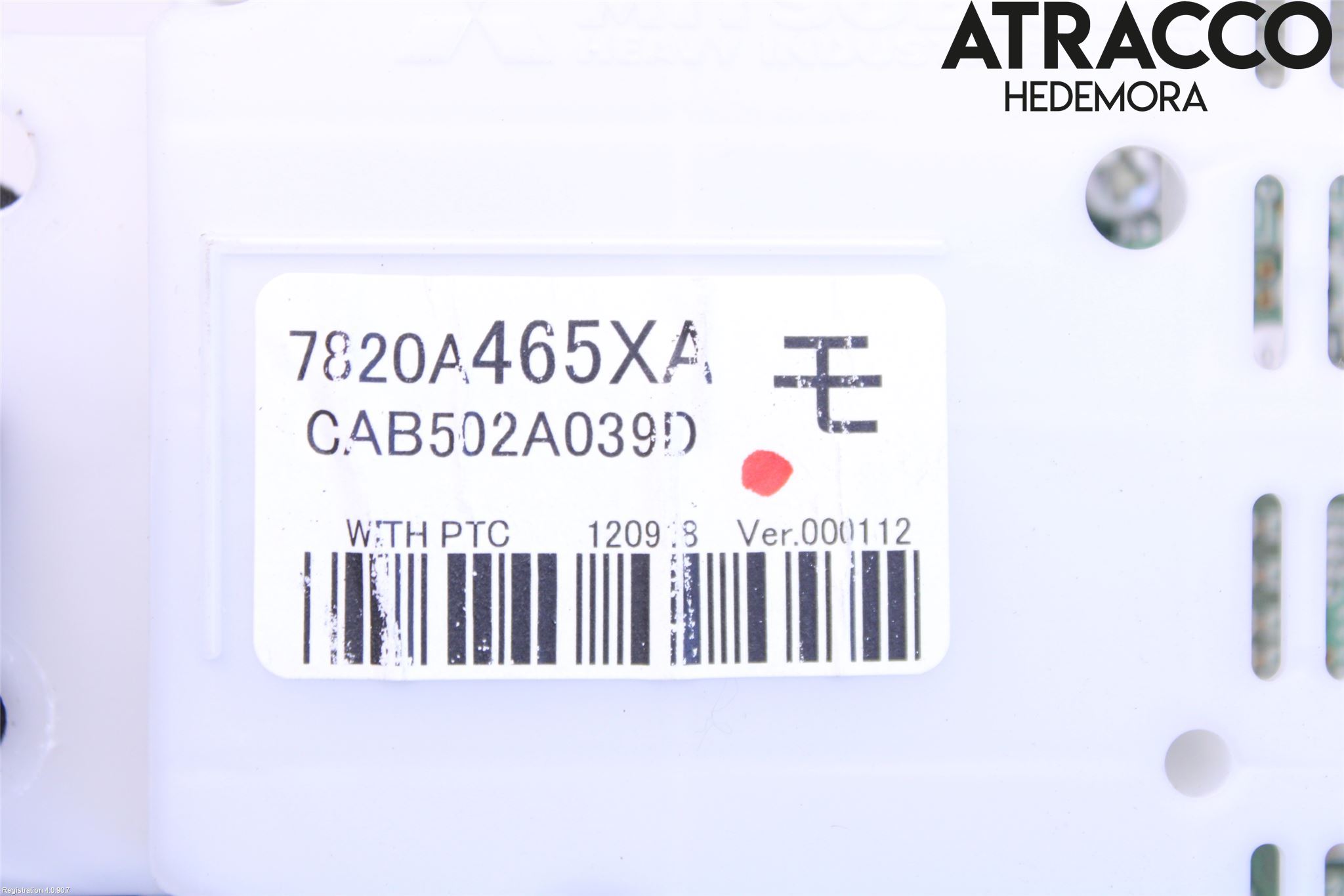 Mitsubishi OUTLANDER 13-21 Varme Ac Betjening-Display