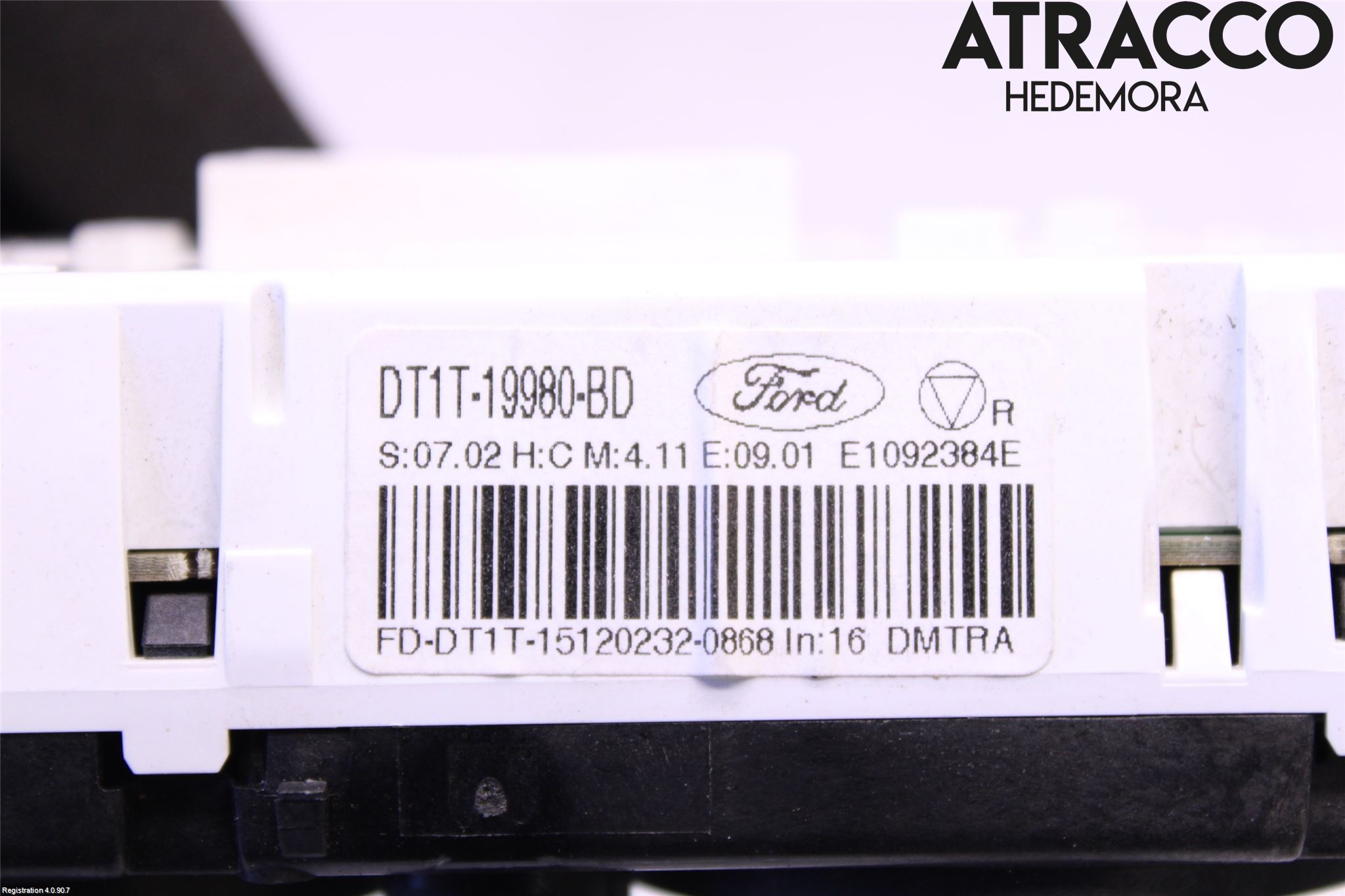 Ford TRANSIT/TOURNEO CONNECT 13-22 Varme Ac Betjening-Display
