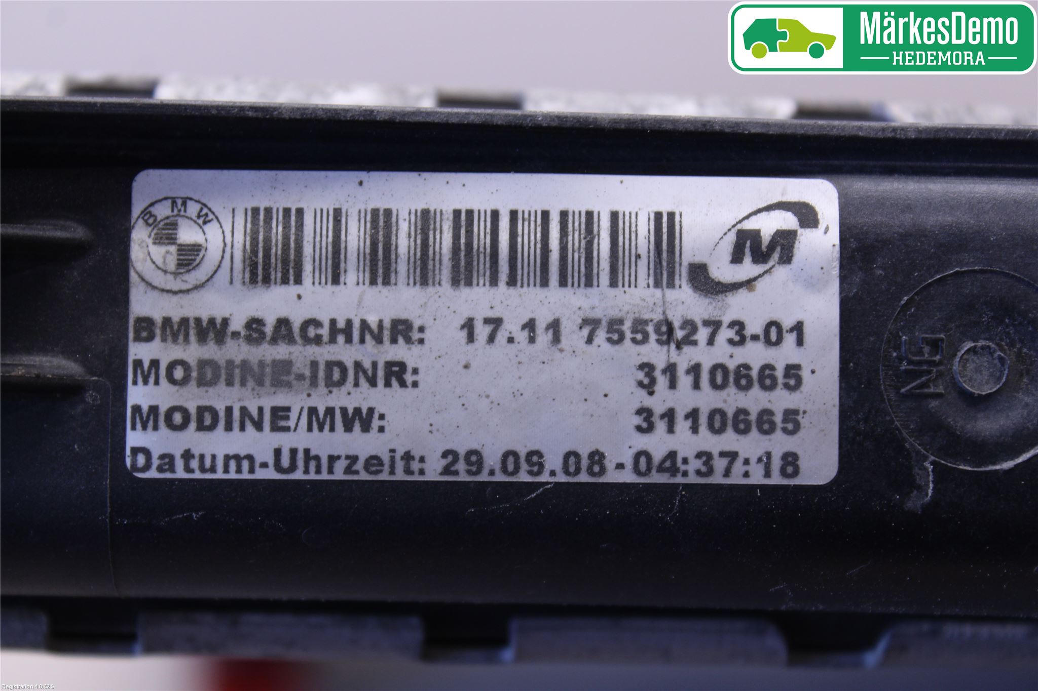 BMW 3 E90/91 SED/TOU 05-12 Radiator Manuell
