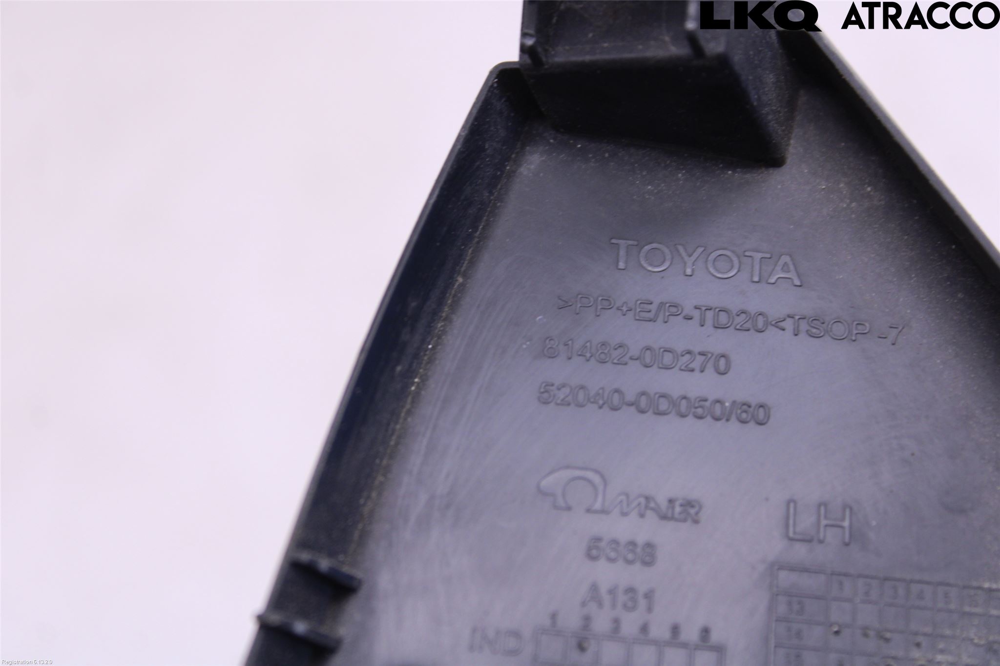 Toyota YARIS XP130 15-20 Frontlykt Kurve-Tåkelys Ramme