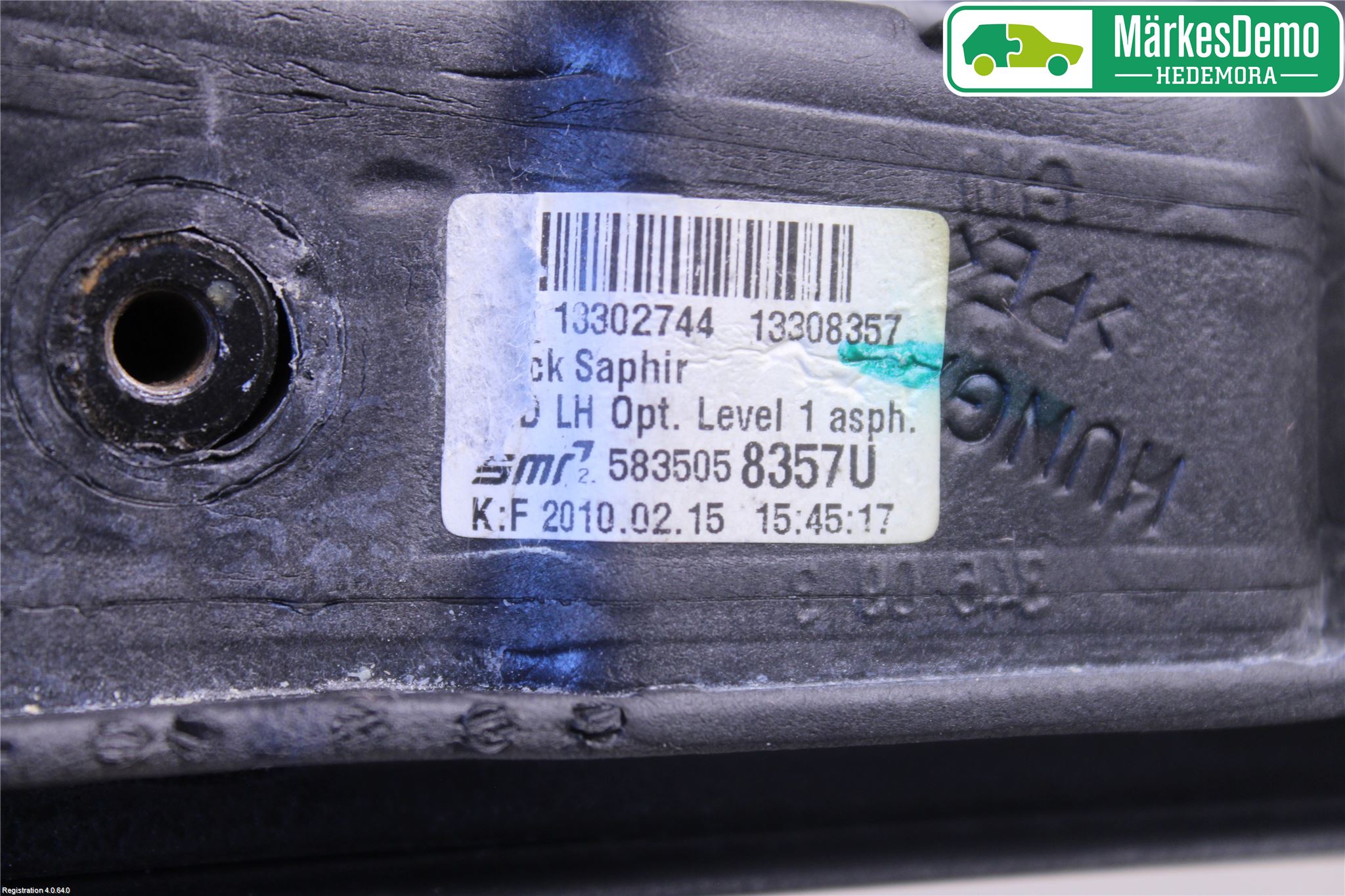 Opel ASTRA J 10-15 Speil H M-El Justering