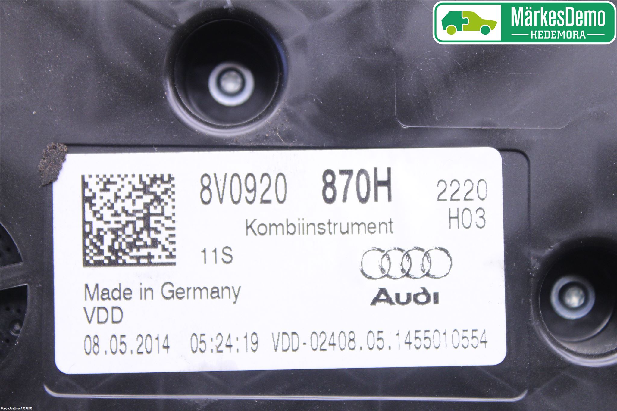 Audi A3/S3 8V 13-20 Instr Kombinert