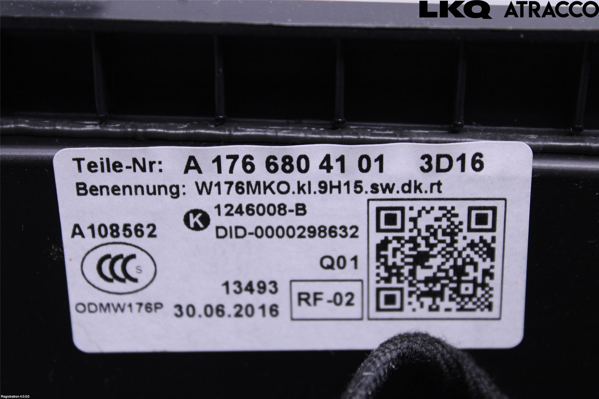 Mercedes-Benz MB CLA-KLASS (C117/X117) 13-19 Innr Konsoll-Lomme