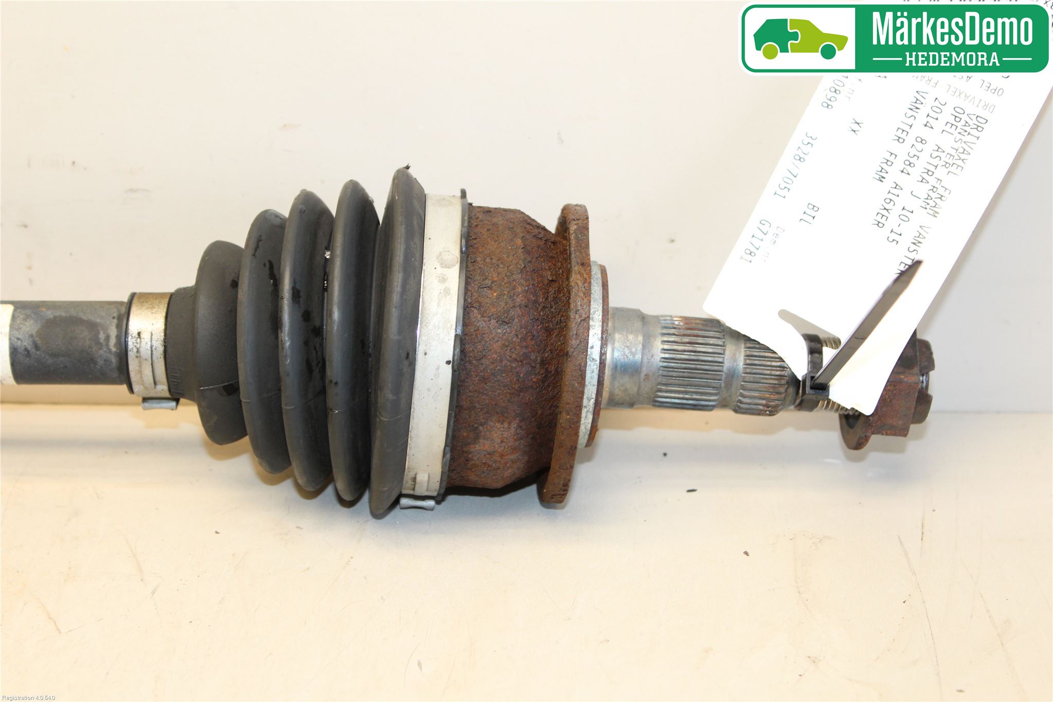 Opel ASTRA J 10-15 Drivaksel Foran Kompl Venstre