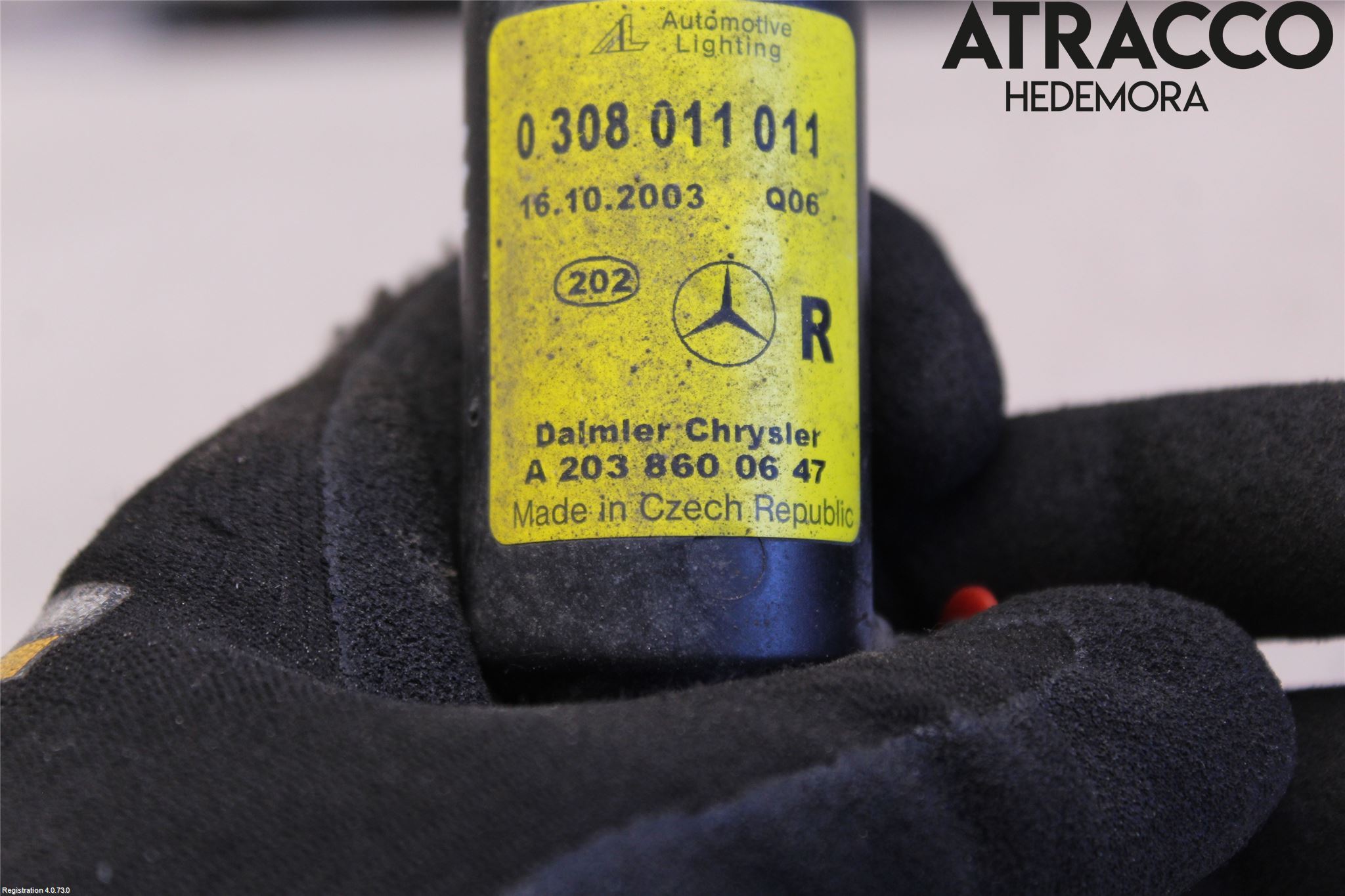 Mercedes-Benz MB C (203) 00-07 Spylerdyse Frontlykter