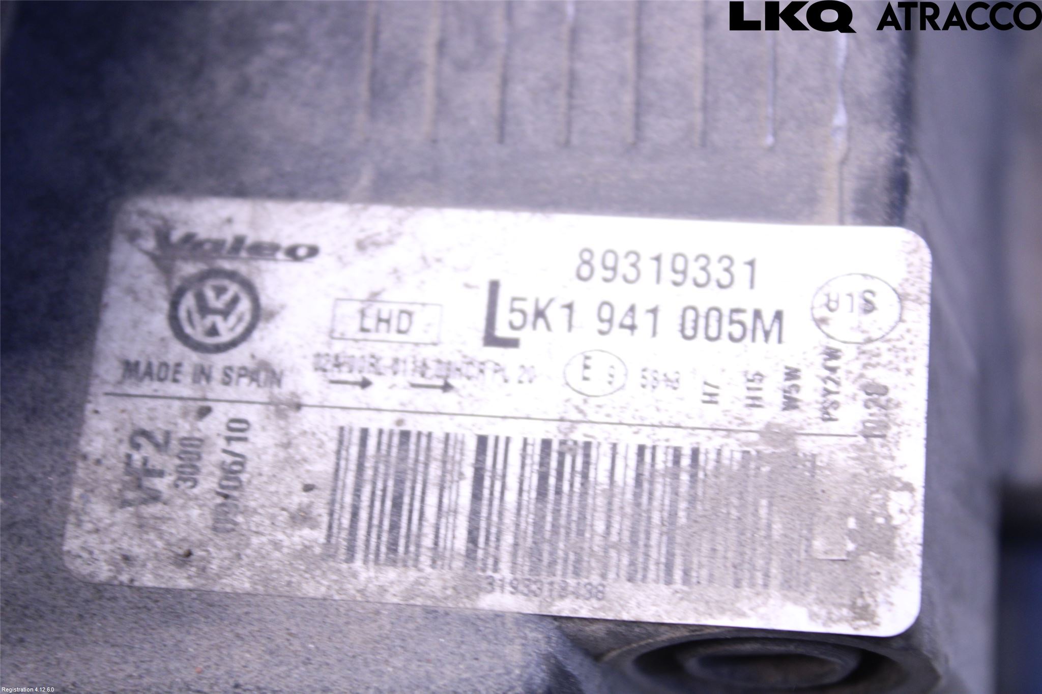 Volkswagen VW GOLF VI 09-13 Frontlykt Venstre