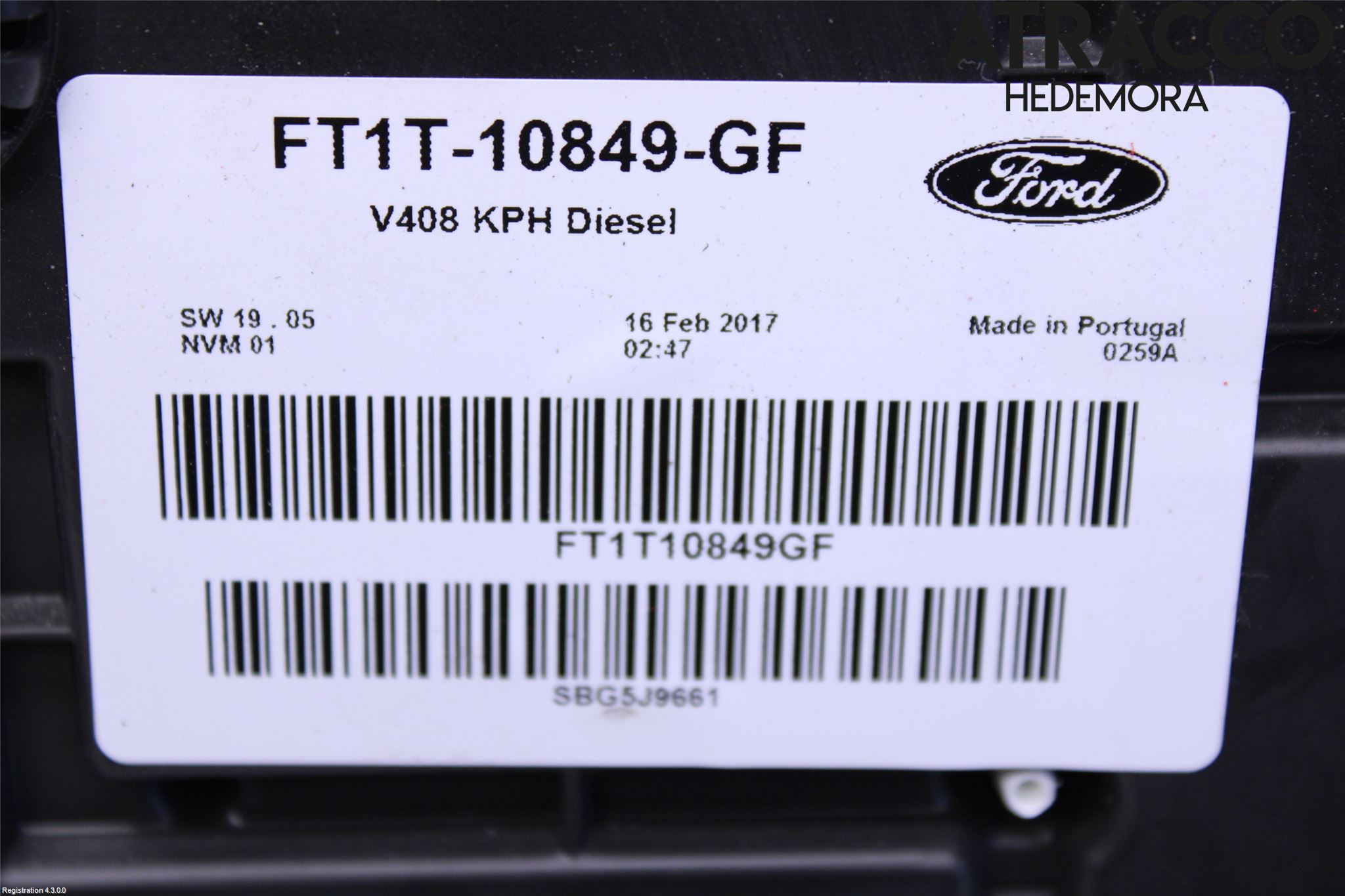 Ford TRANSIT/TOURNEO CONNECT 13-22 Instr Kombinert
